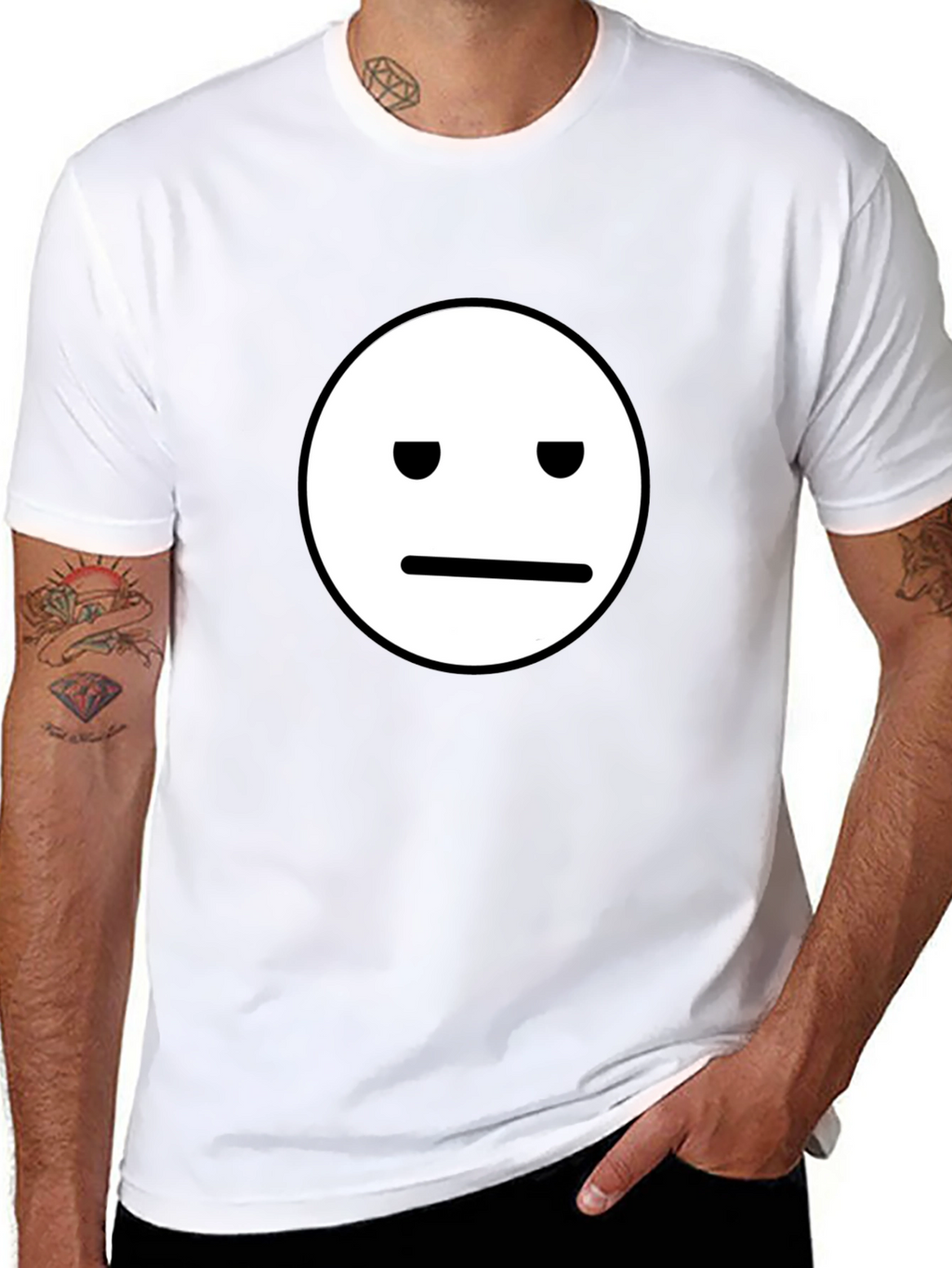 Neutral Face Graphic Tee - Classic Black T-Shirt