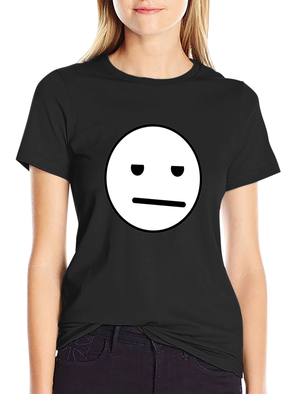 Neutral Face Graphic Tee - Classic Black T-Shirt