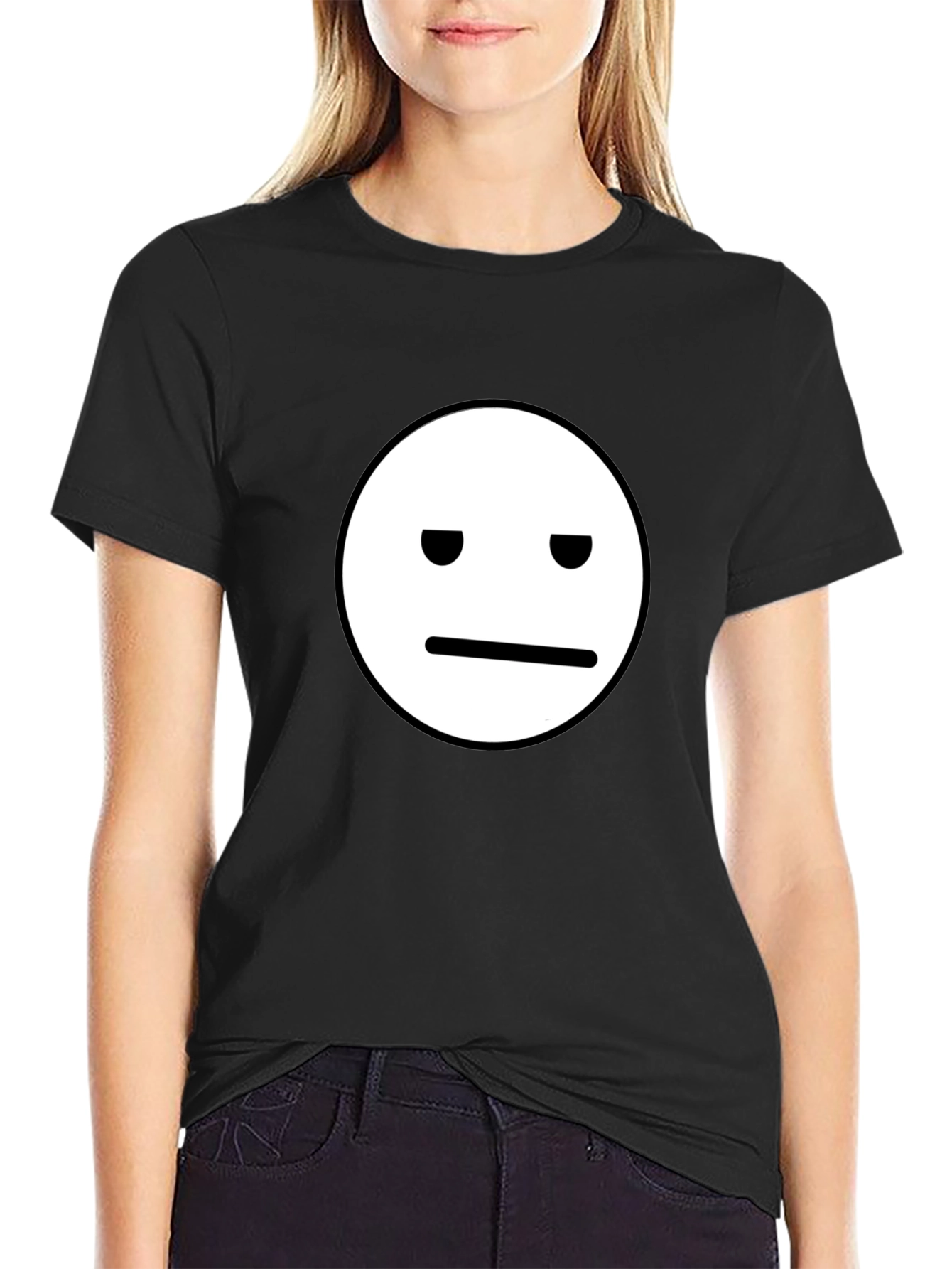 Neutral Face Graphic Tee - Classic Black T-Shirt
