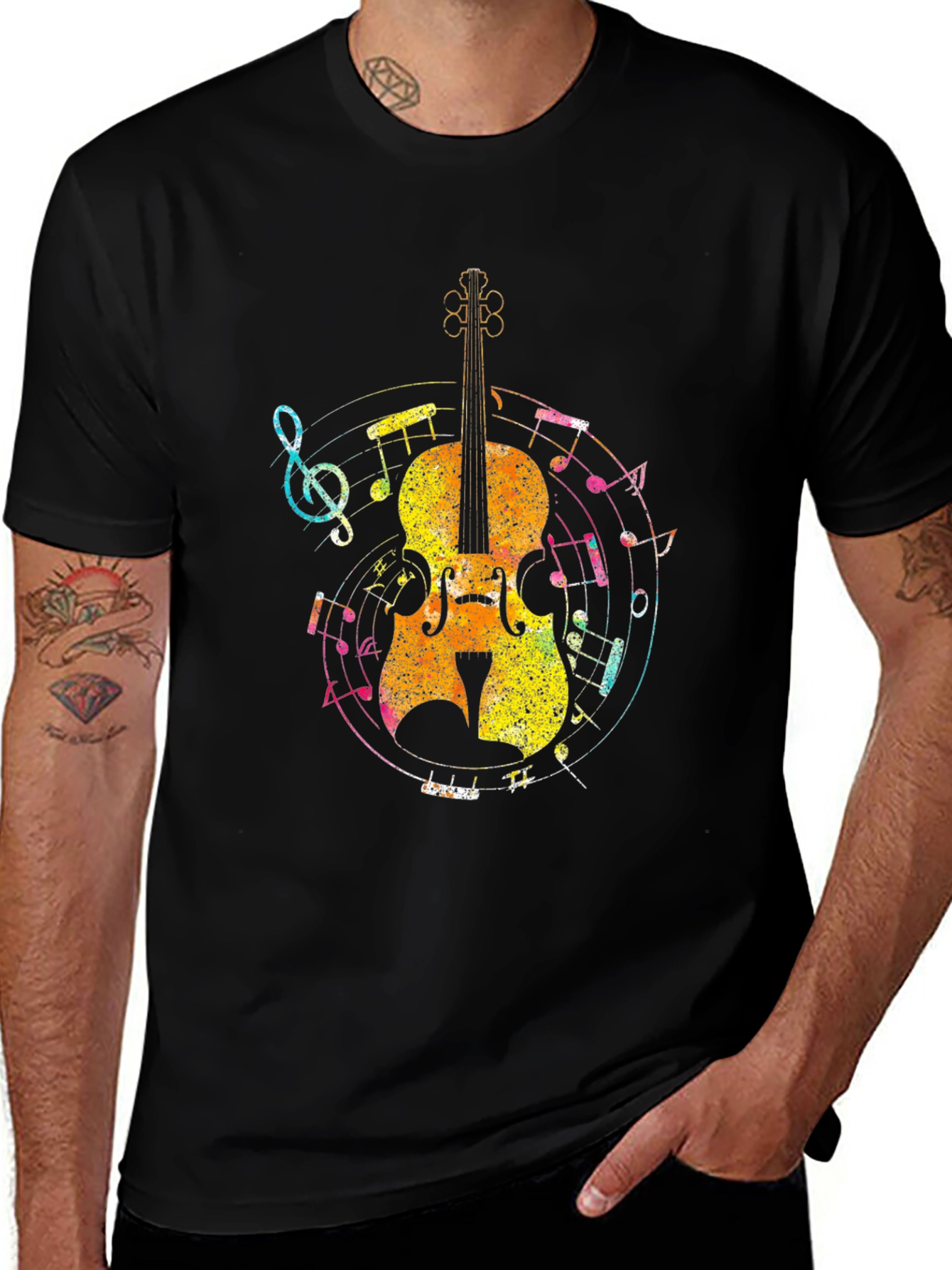 Musical Cello Graphic T-Shirt