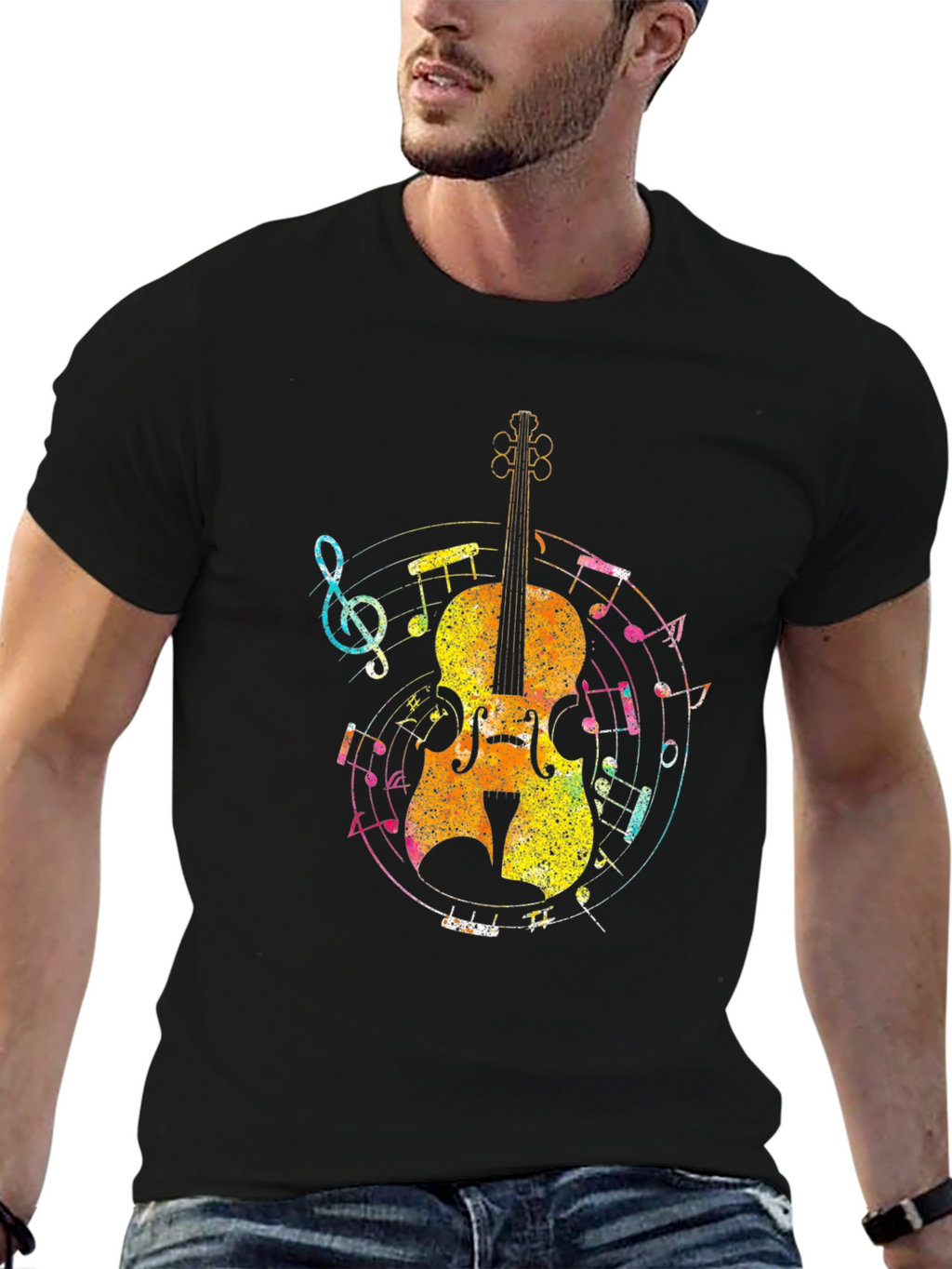 Musical Cello Graphic T-Shirt