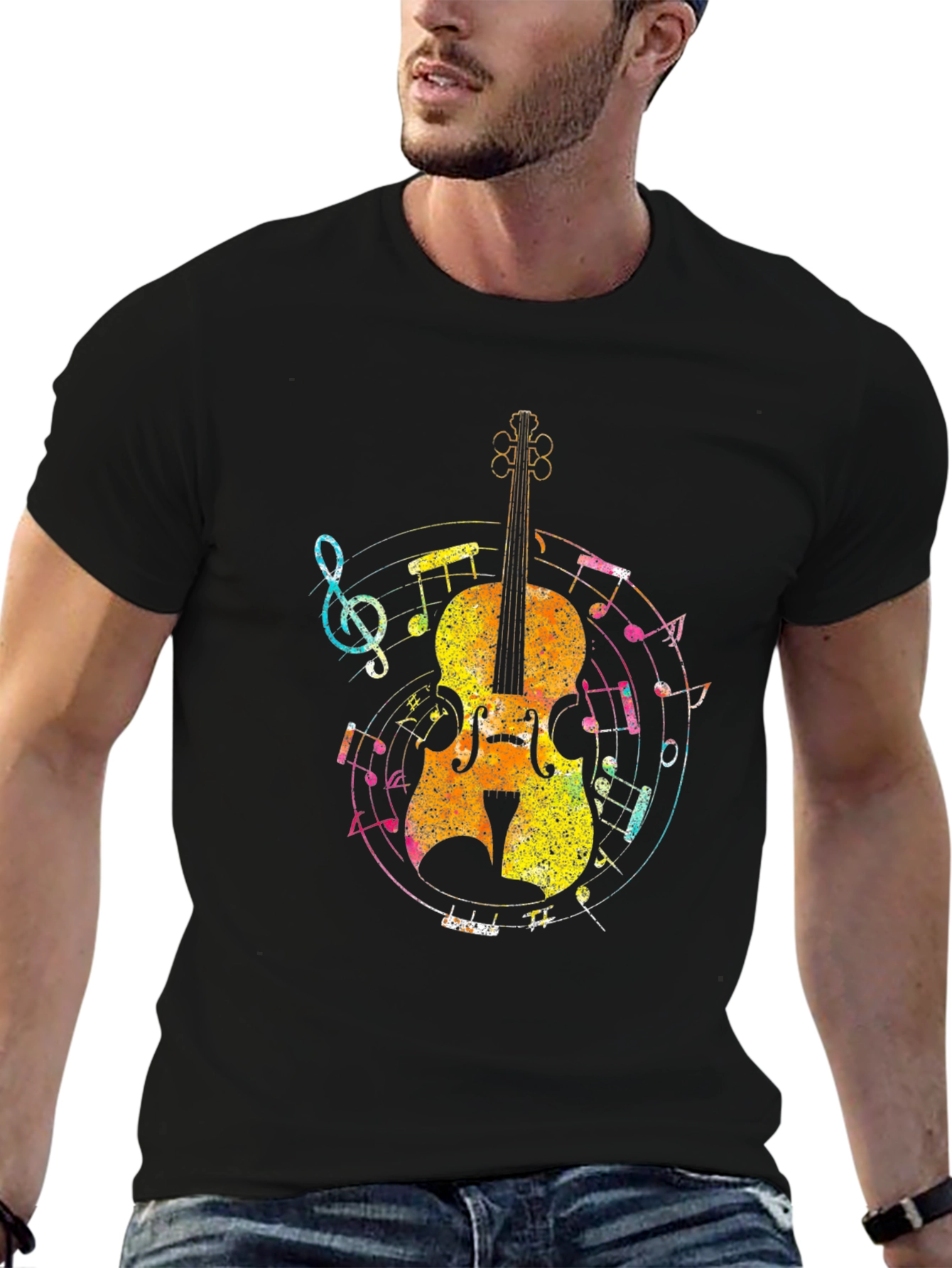 Musical Cello Graphic T-Shirt