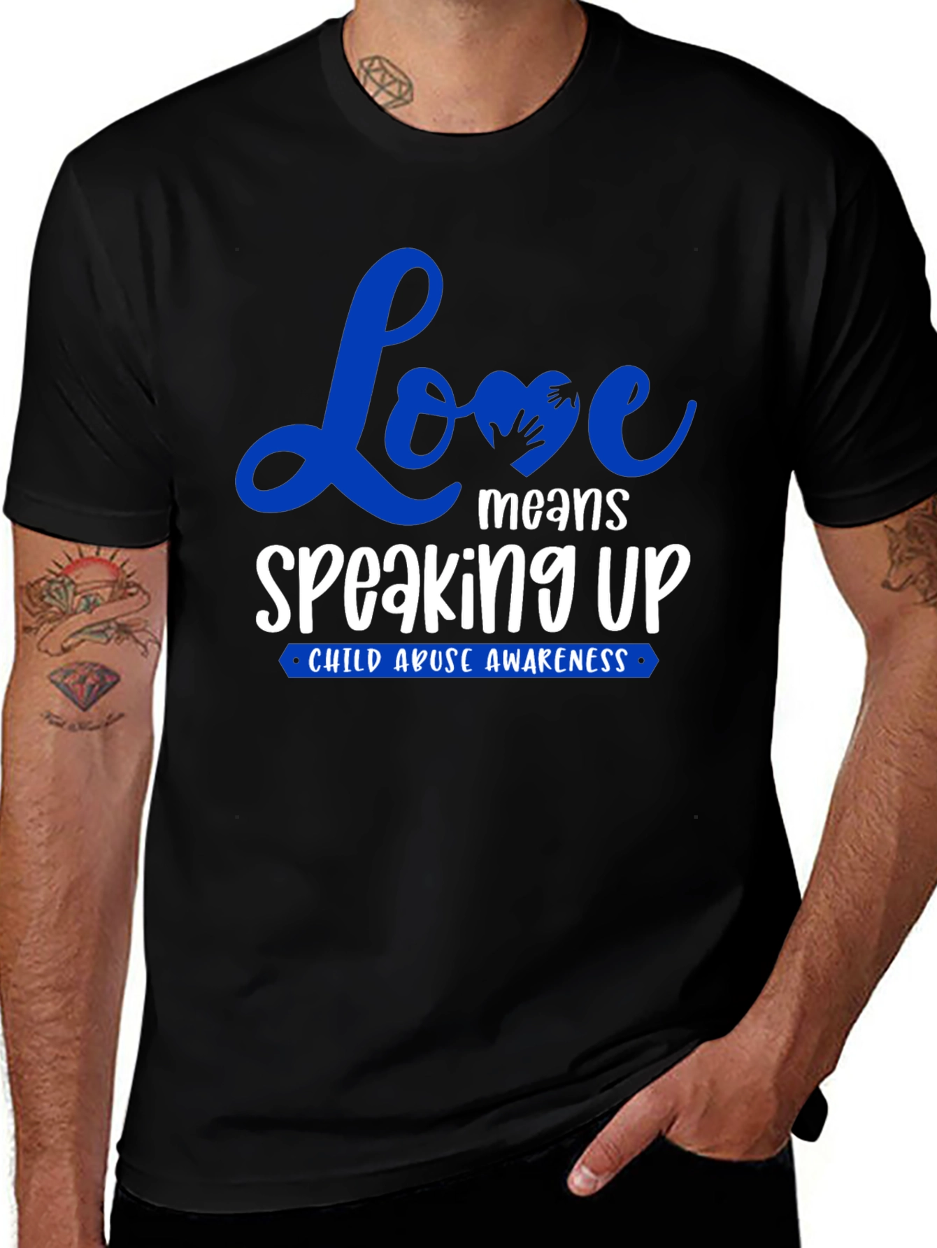 Love Means Speaking Up Child Abuse Awareness T-Shirt