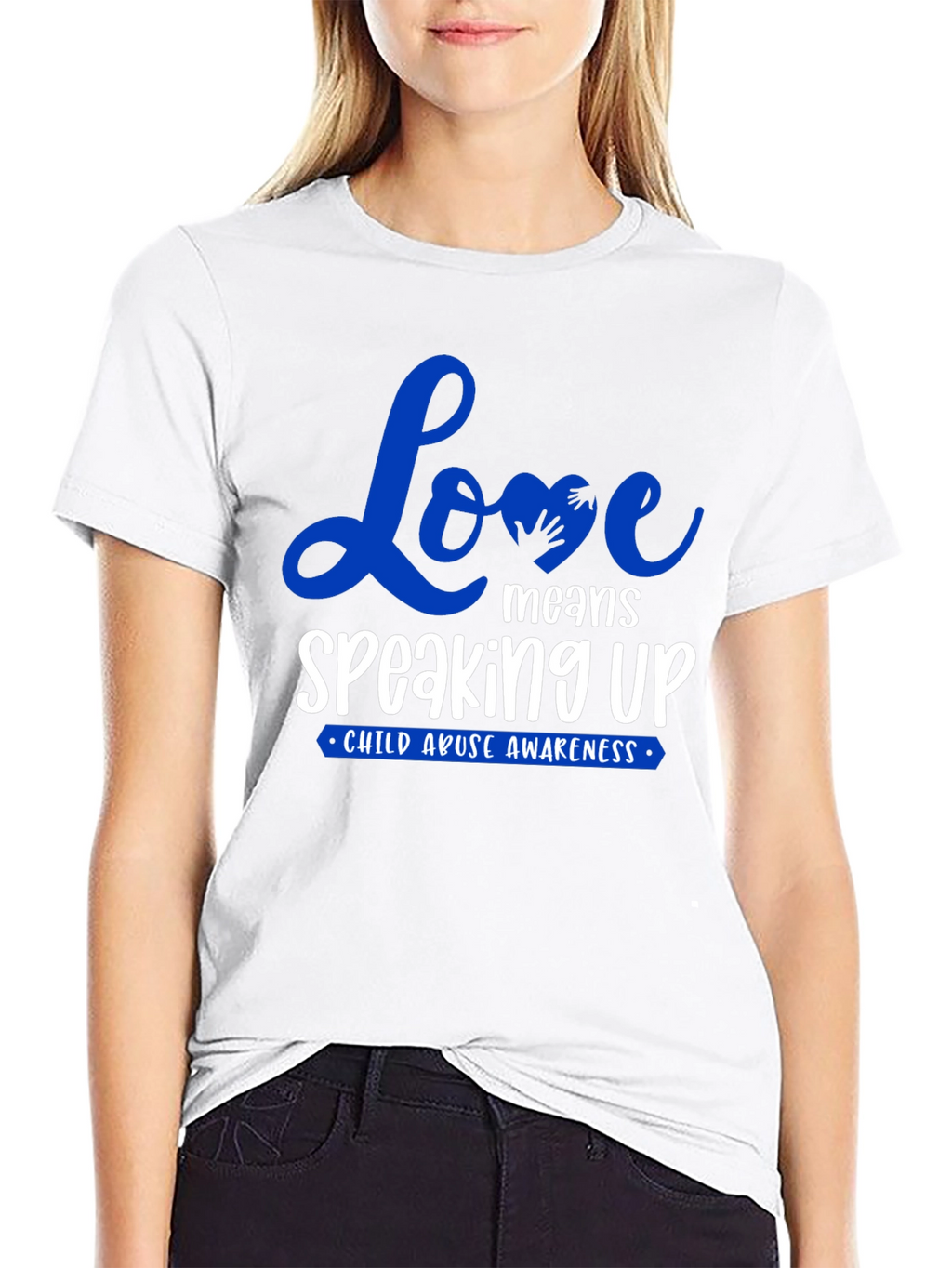 Love Means Speaking Up Child Abuse Awareness T-Shirt