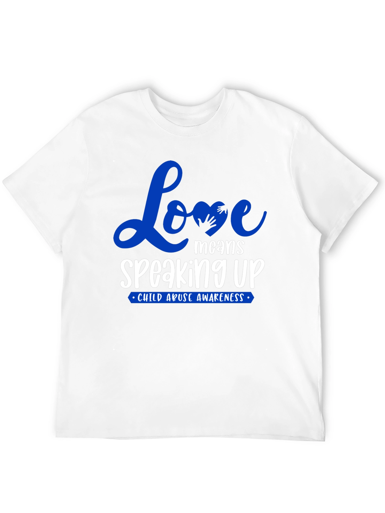 Love Means Speaking Up Child Abuse Awareness T-Shirt