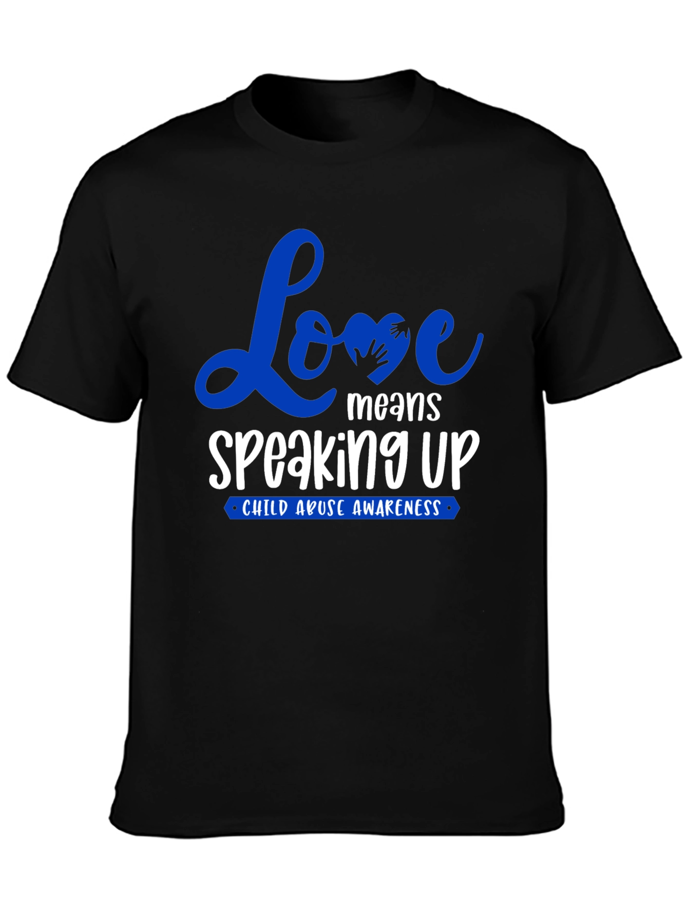 Love Means Speaking Up Child Abuse Awareness T-Shirt
