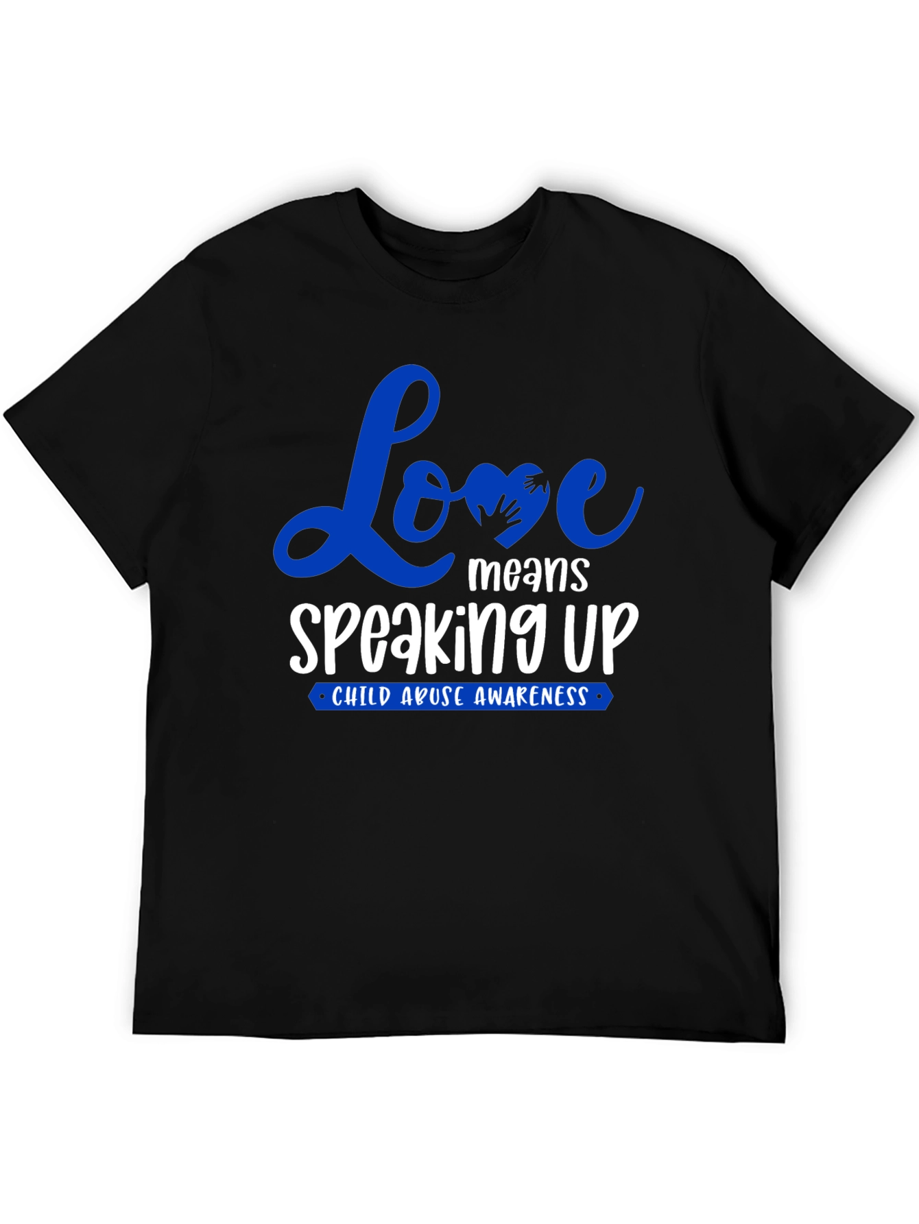 Love Means Speaking Up Child Abuse Awareness T-Shirt