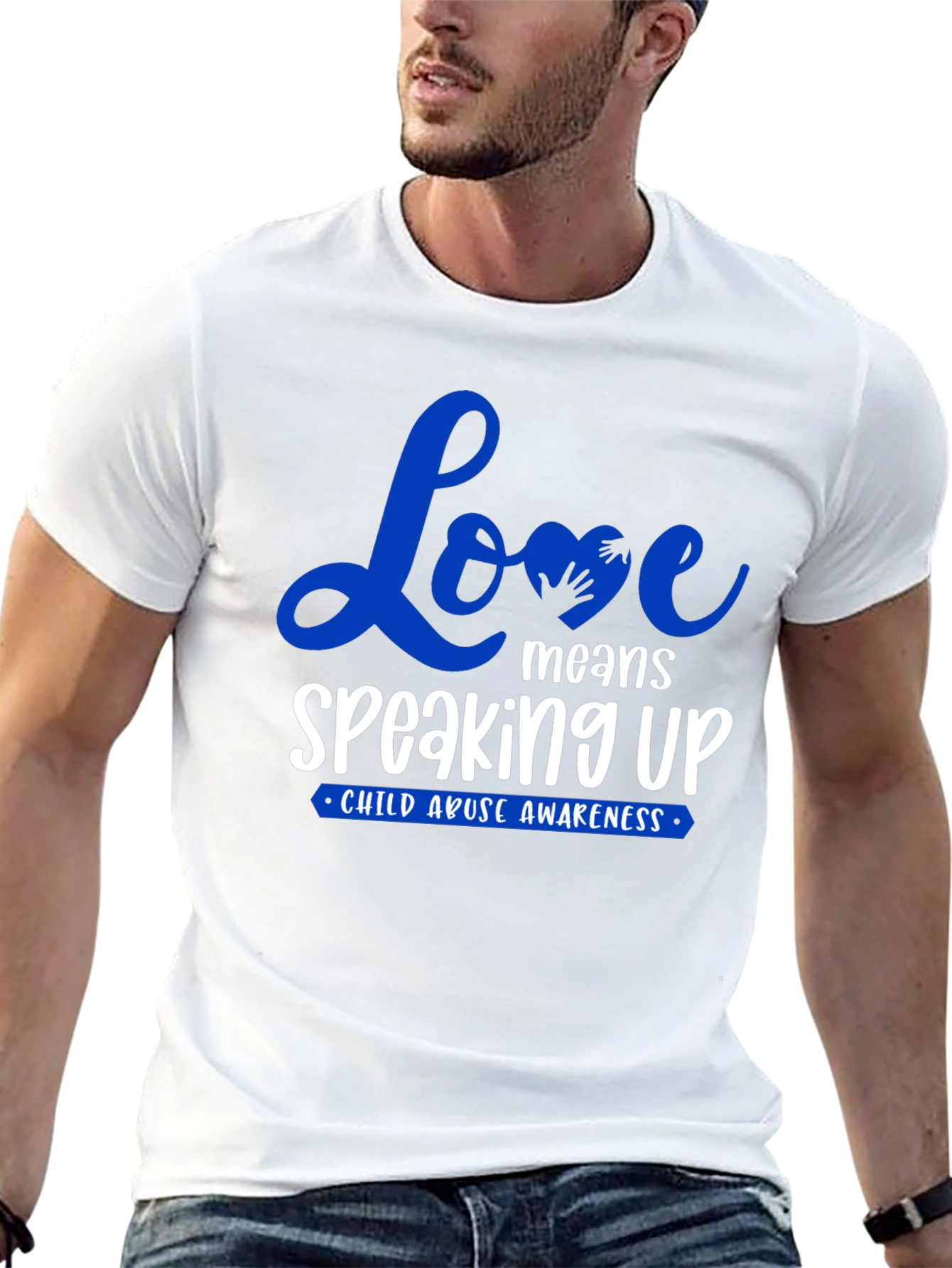 Love Means Speaking Up Child Abuse Awareness T-Shirt