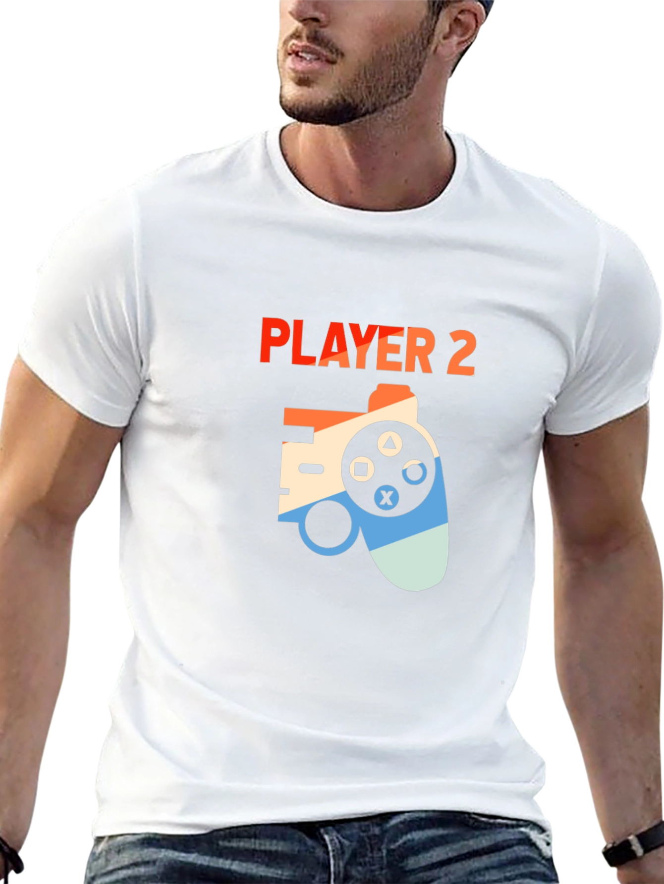 Player 2 Gaming T-Shirt - Retro Controller Design