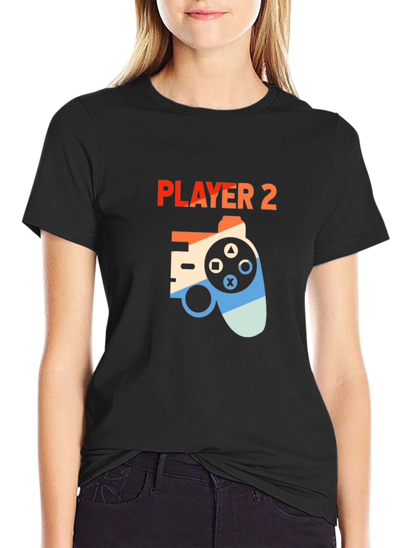 Player 2 Gaming T-Shirt - Retro Controller Design
