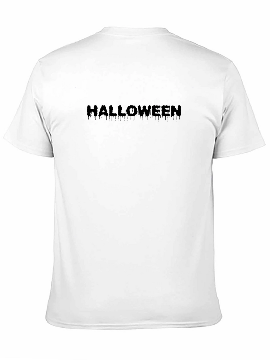 Halloween Drip Text Black T-Shirt