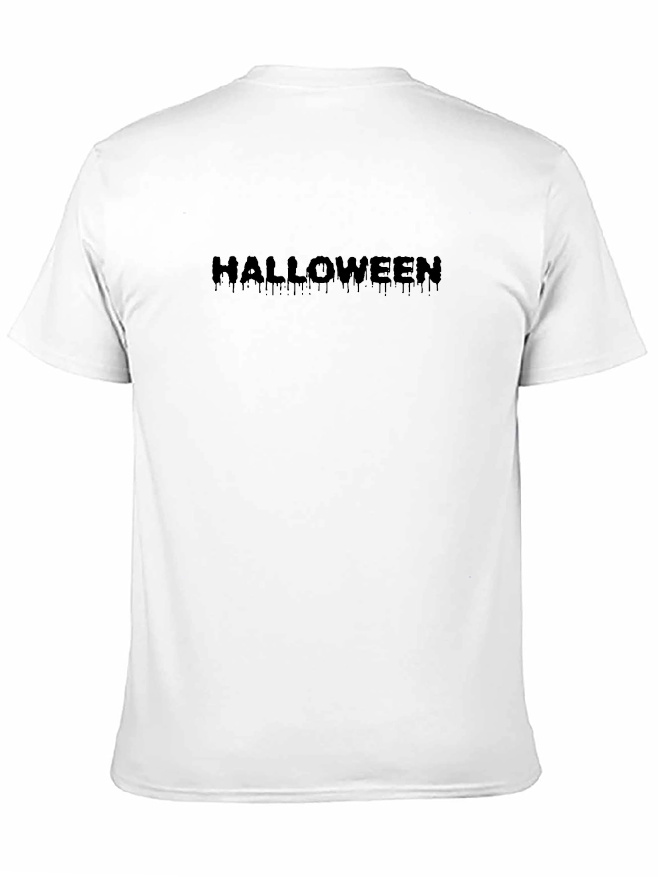 Halloween Drip Text Black T-Shirt