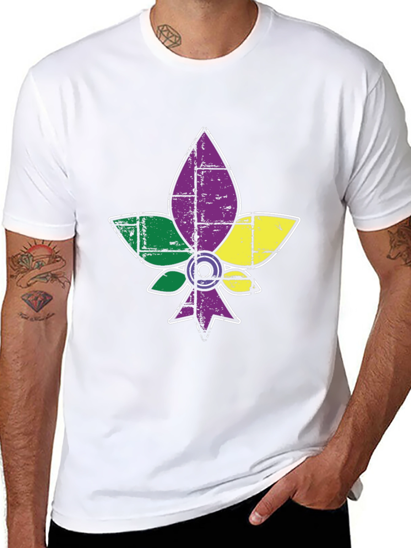 Mardi Gras Fleur-de-lis Graphic T-Shirt