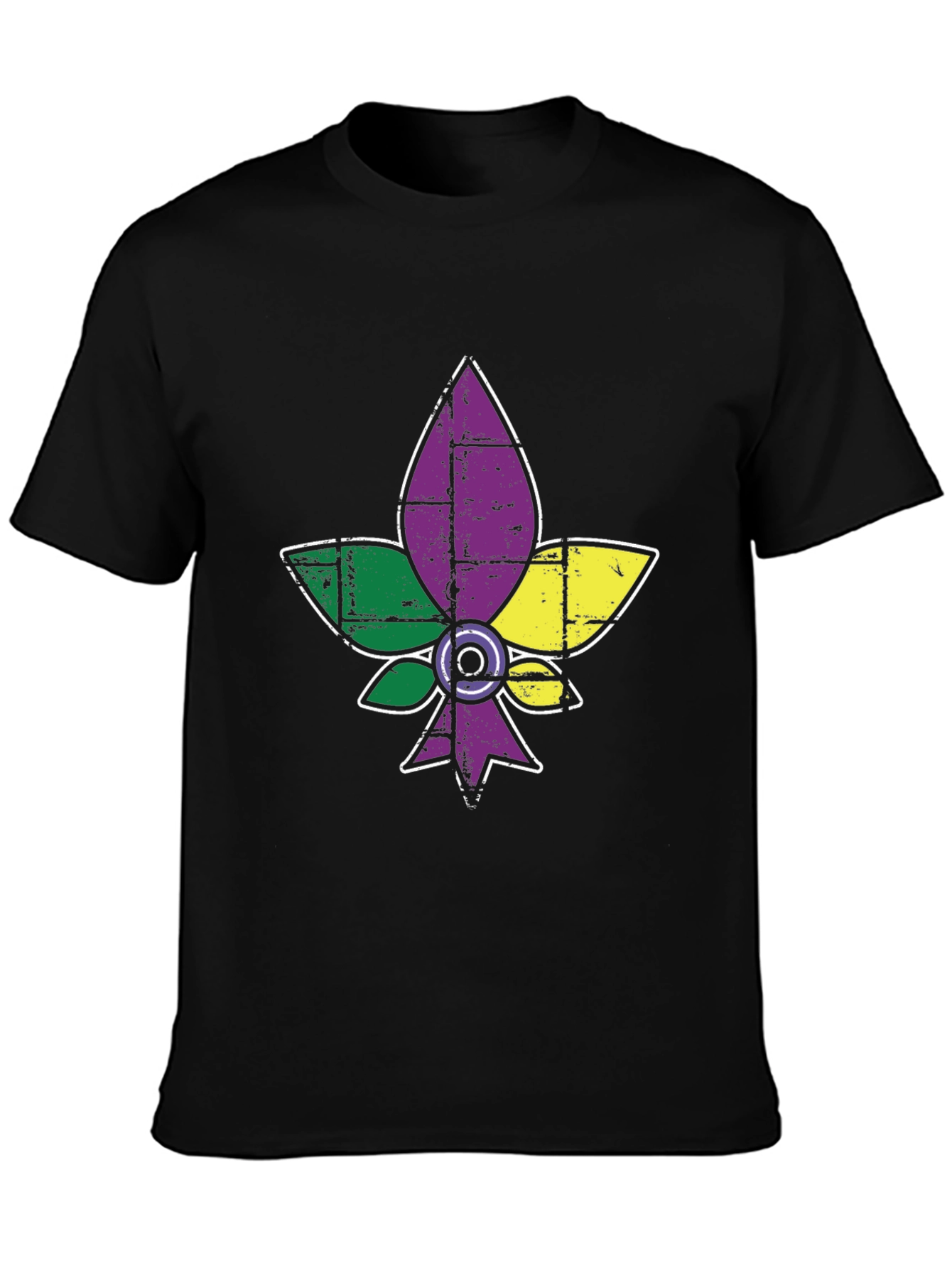 Mardi Gras Fleur-de-lis Graphic T-Shirt