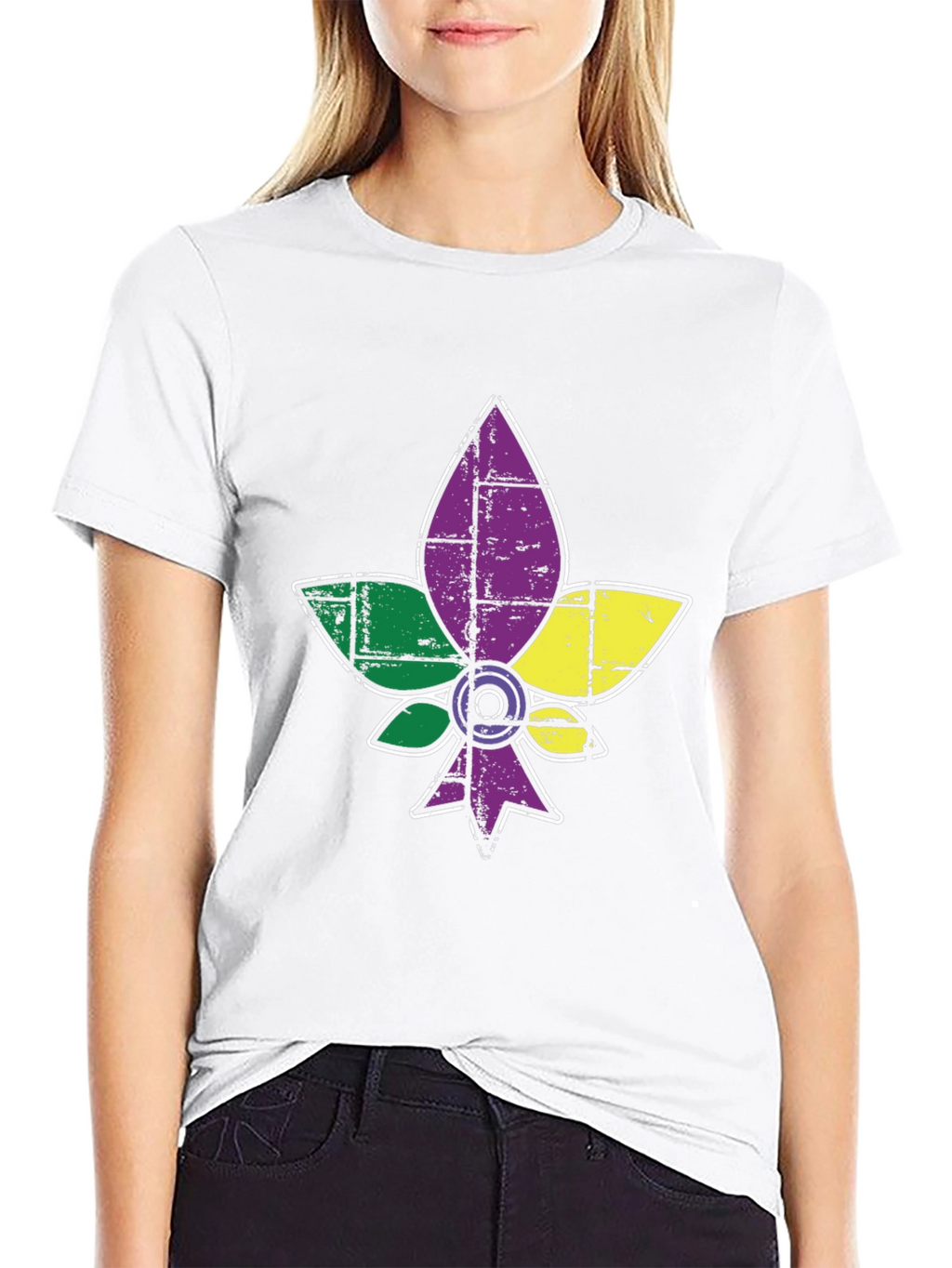 Mardi Gras Fleur-de-lis Graphic T-Shirt