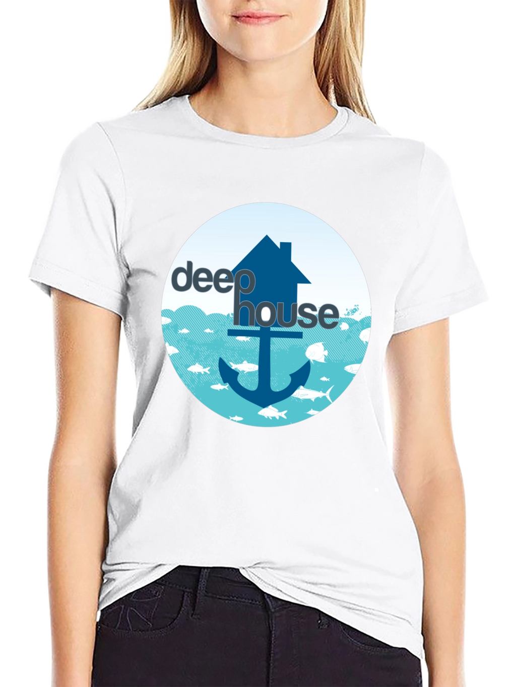 Deep House Music T-Shirt - Nautical Design