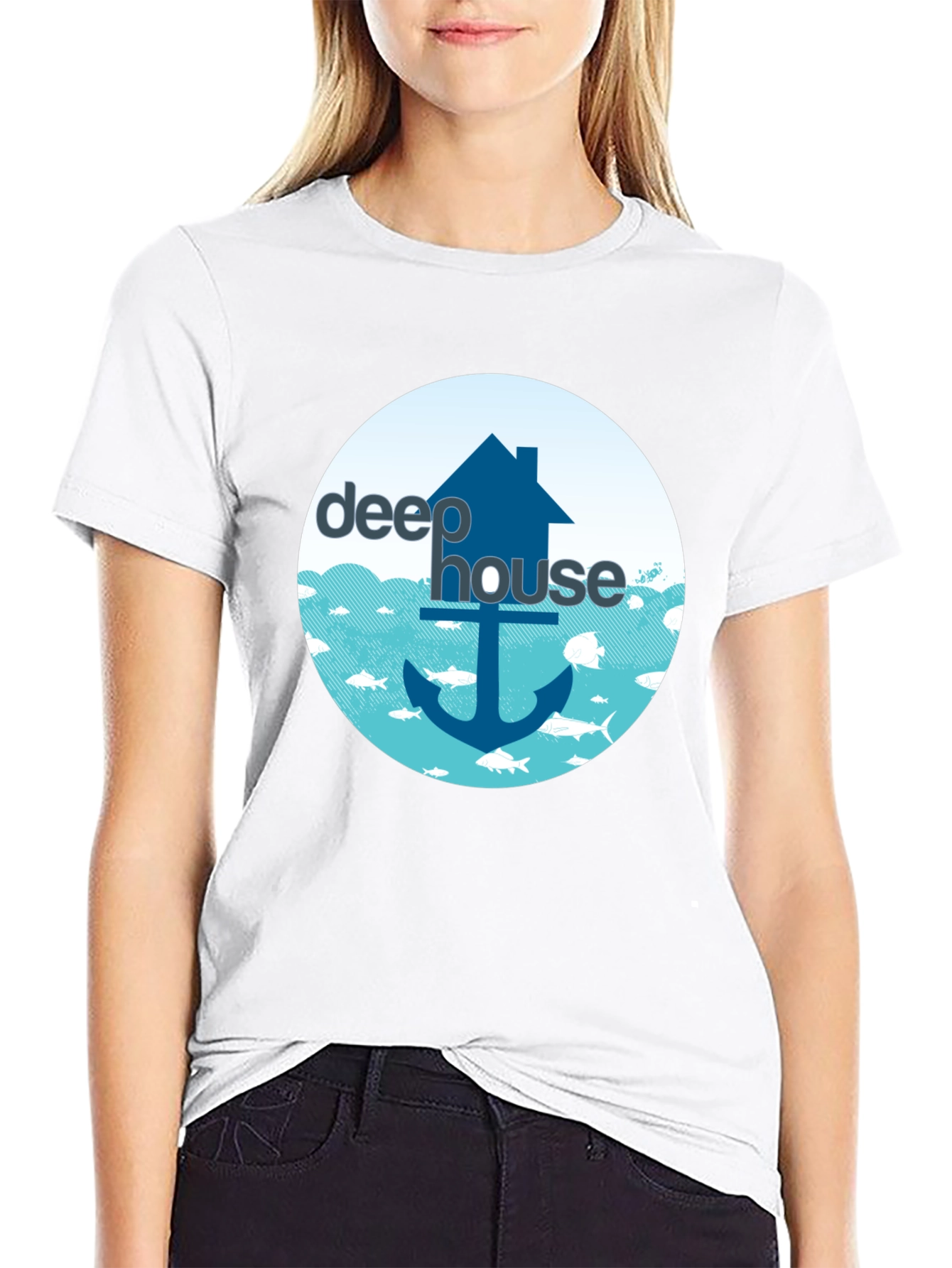 Deep House Music T-Shirt - Nautical Design