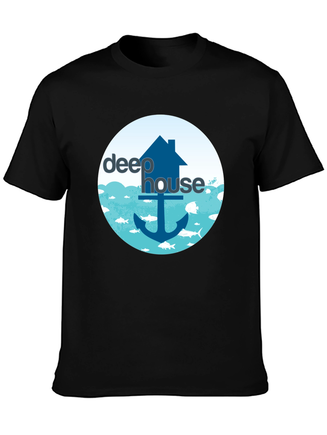 Deep House Music T-Shirt - Nautical Design