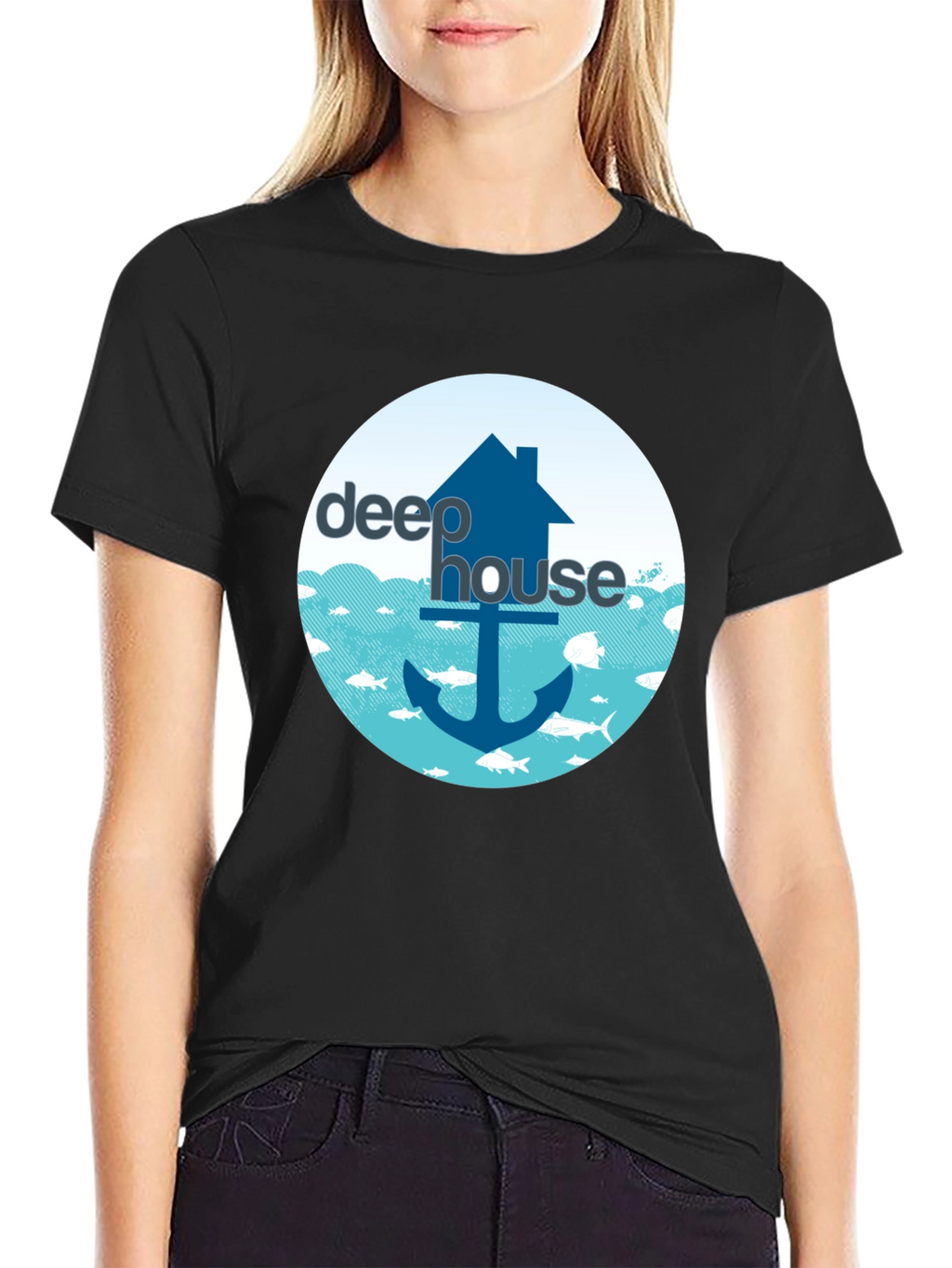 Deep House Music T-Shirt - Nautical Design