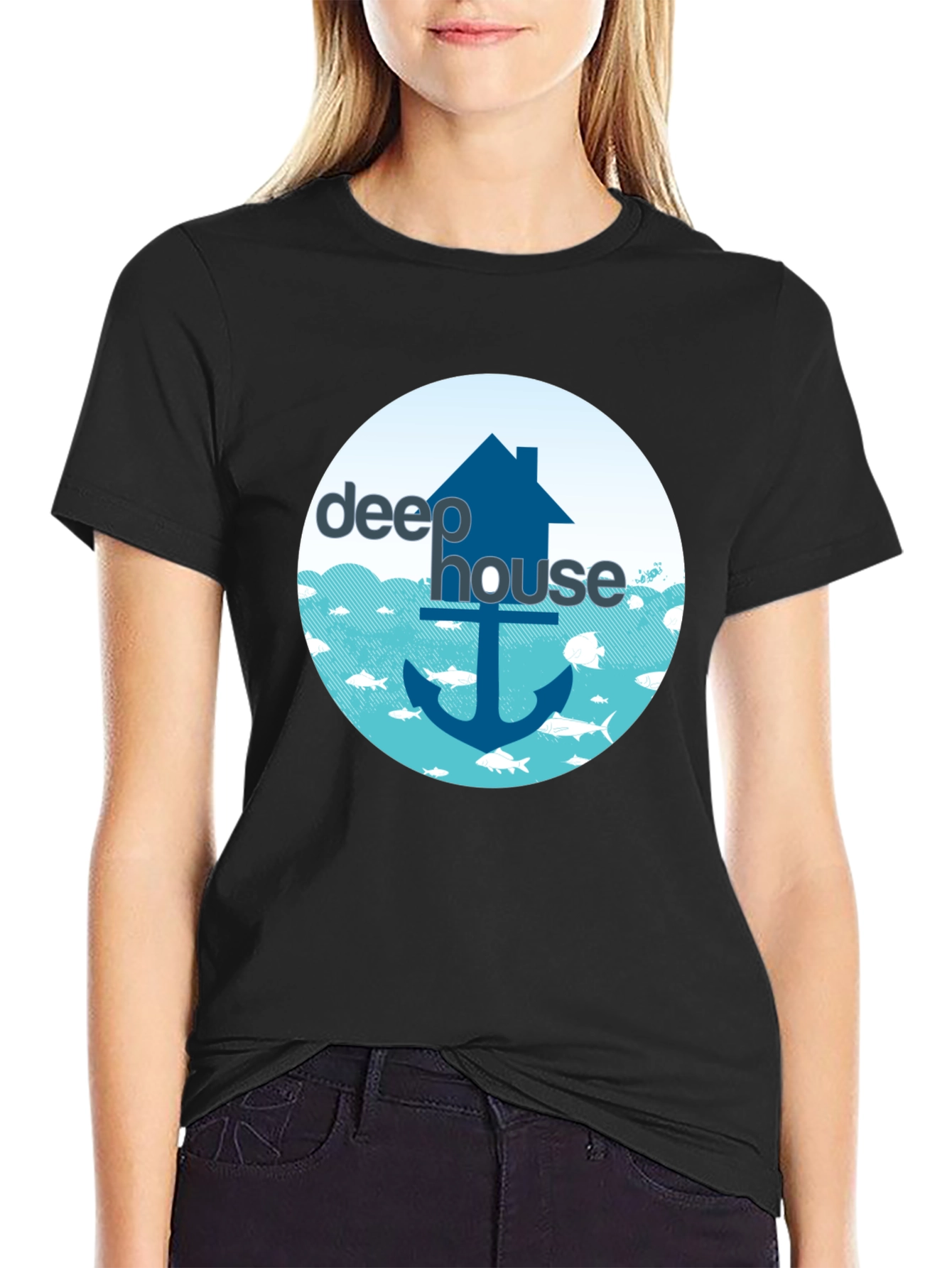 Deep House Music T-Shirt - Nautical Design