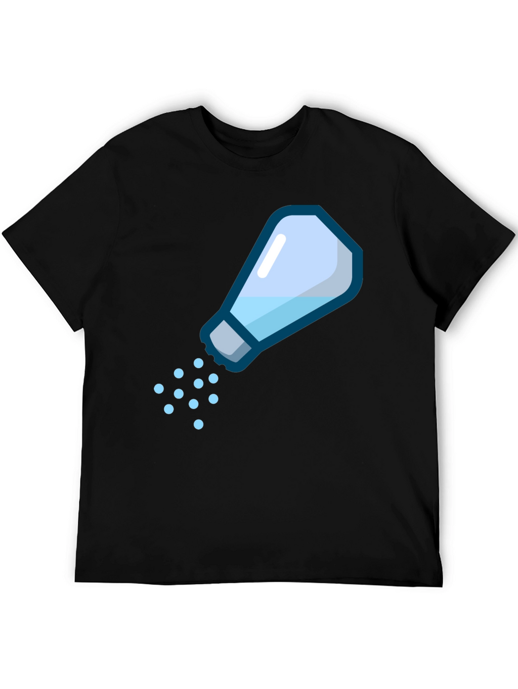 Salt Shaker Graphic Tee - Black Cotton Casual Shirt