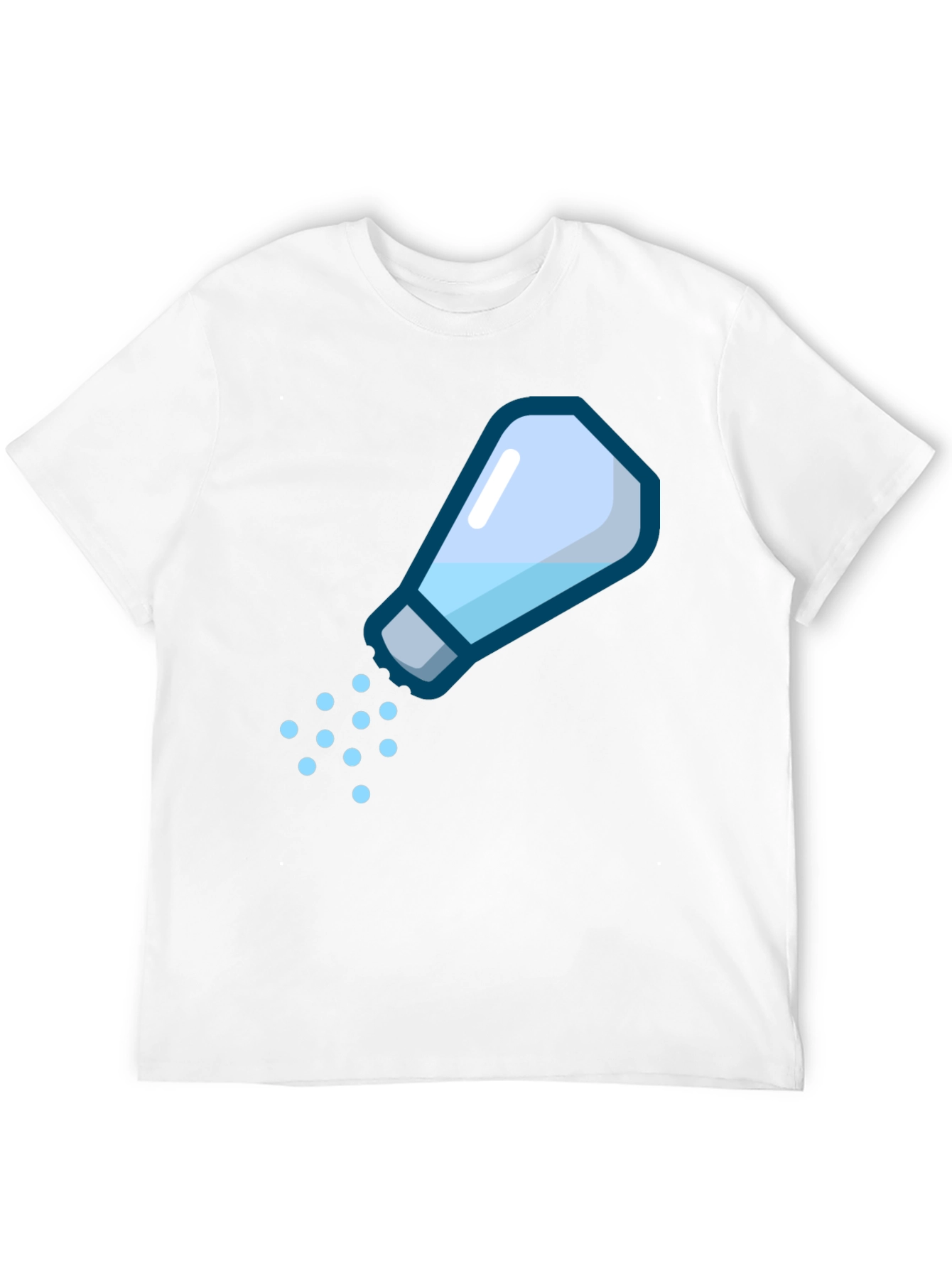 Salt Shaker Graphic Tee - Black Cotton Casual Shirt