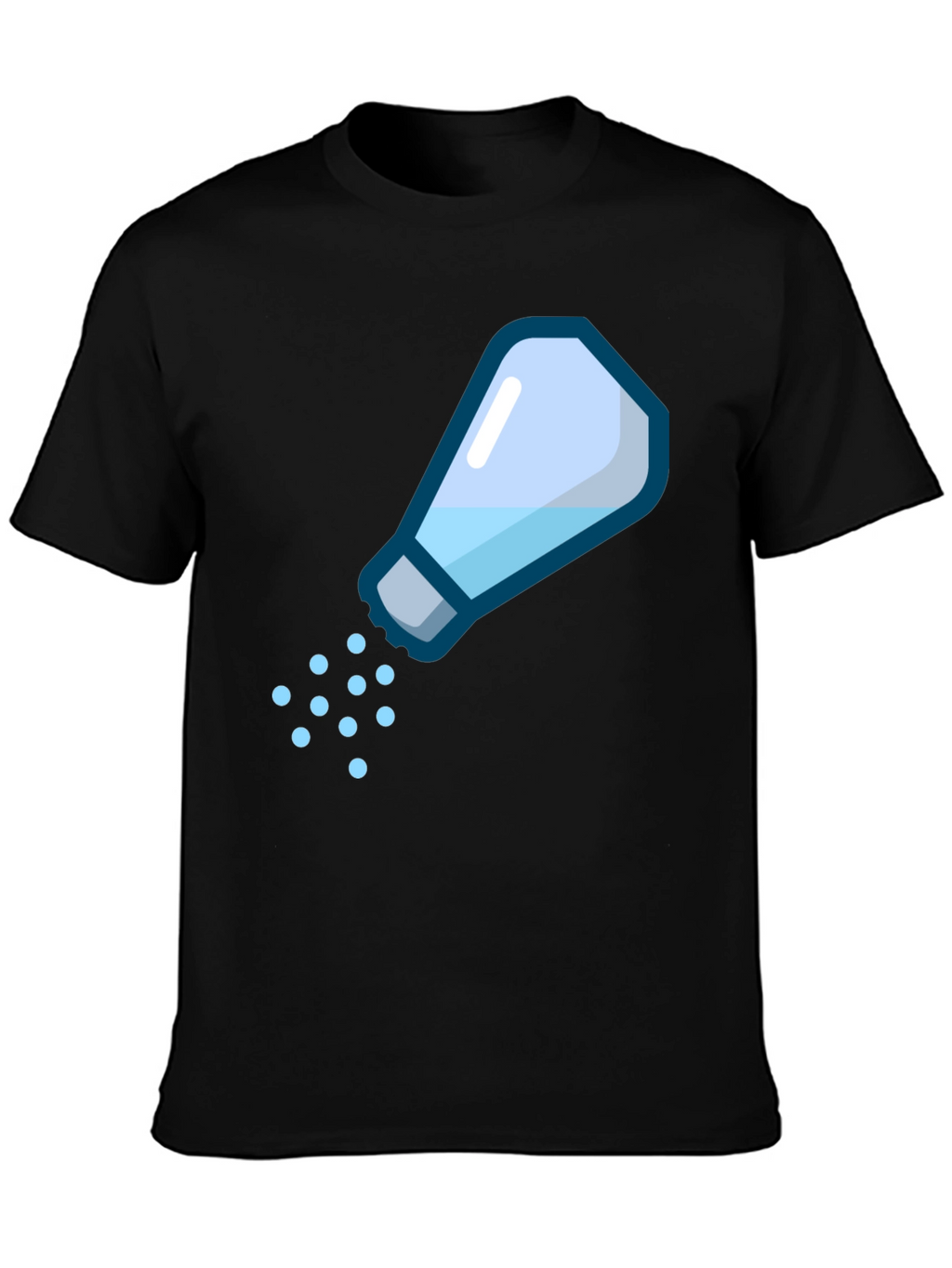 Salt Shaker Graphic Tee - Black Cotton Casual Shirt