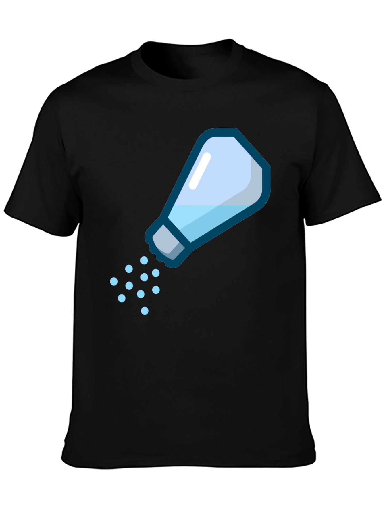 Salt Shaker Graphic Tee - Black Cotton Casual Shirt