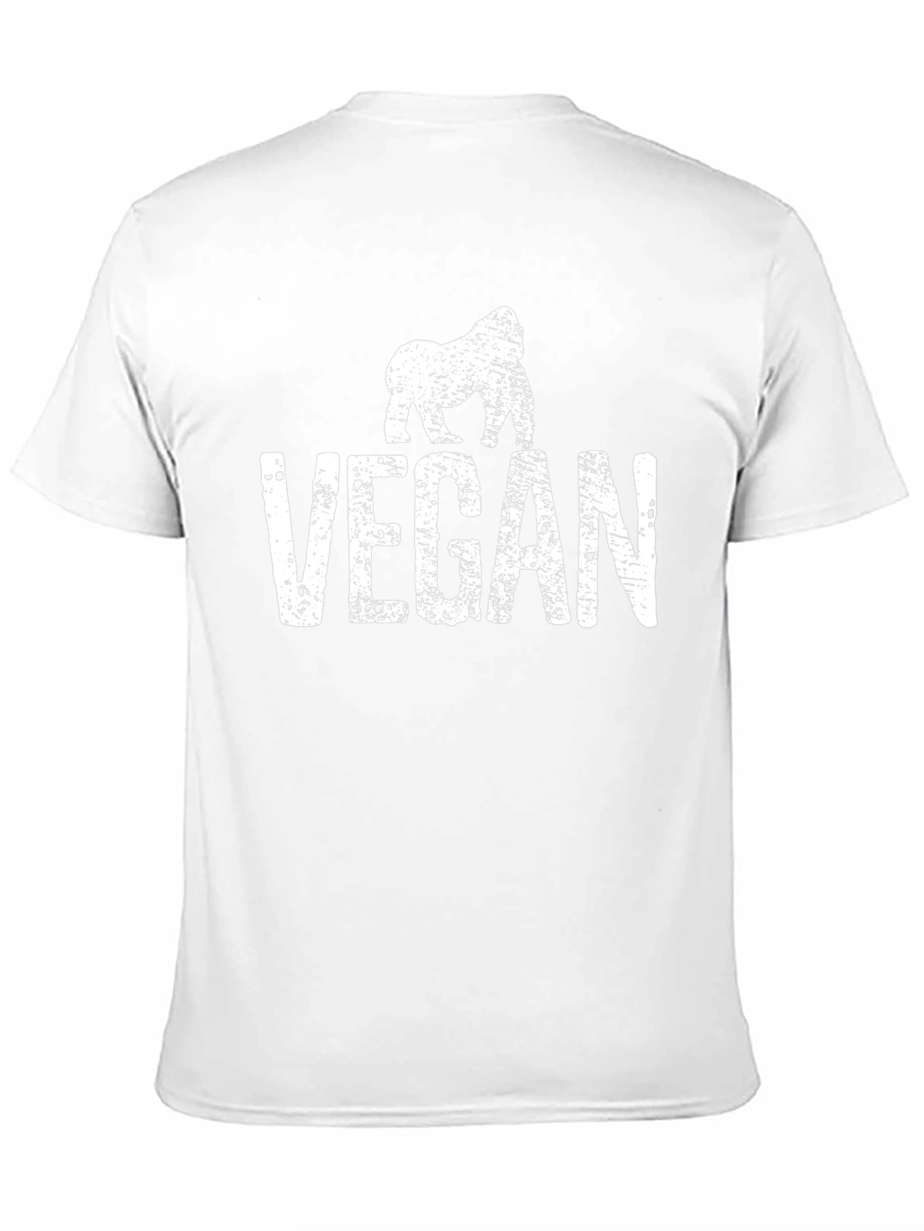 Vegan Gorilla Graphic Tee - Animal Lover Shirt