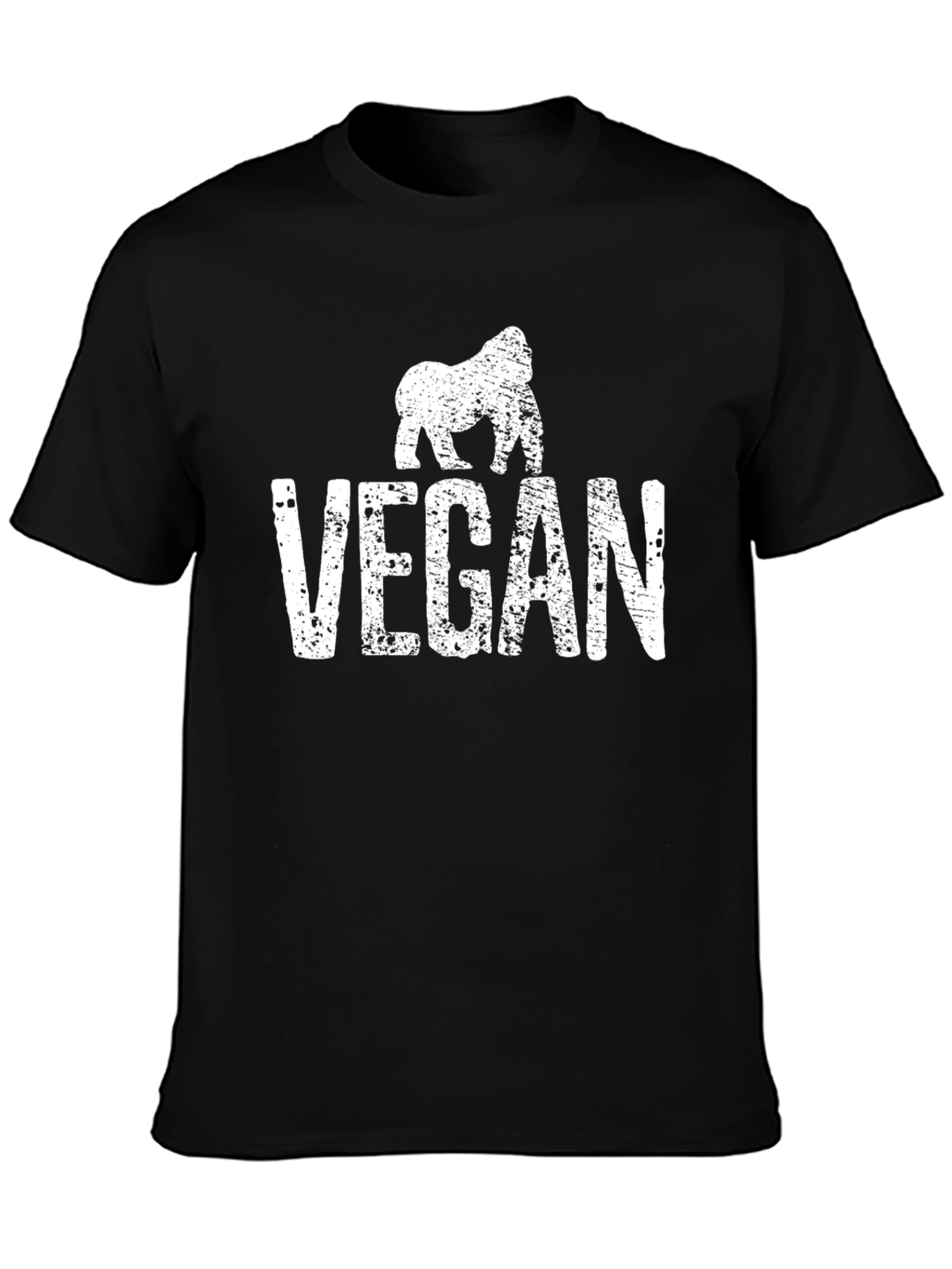 Vegan Gorilla Graphic Tee - Animal Lover Shirt