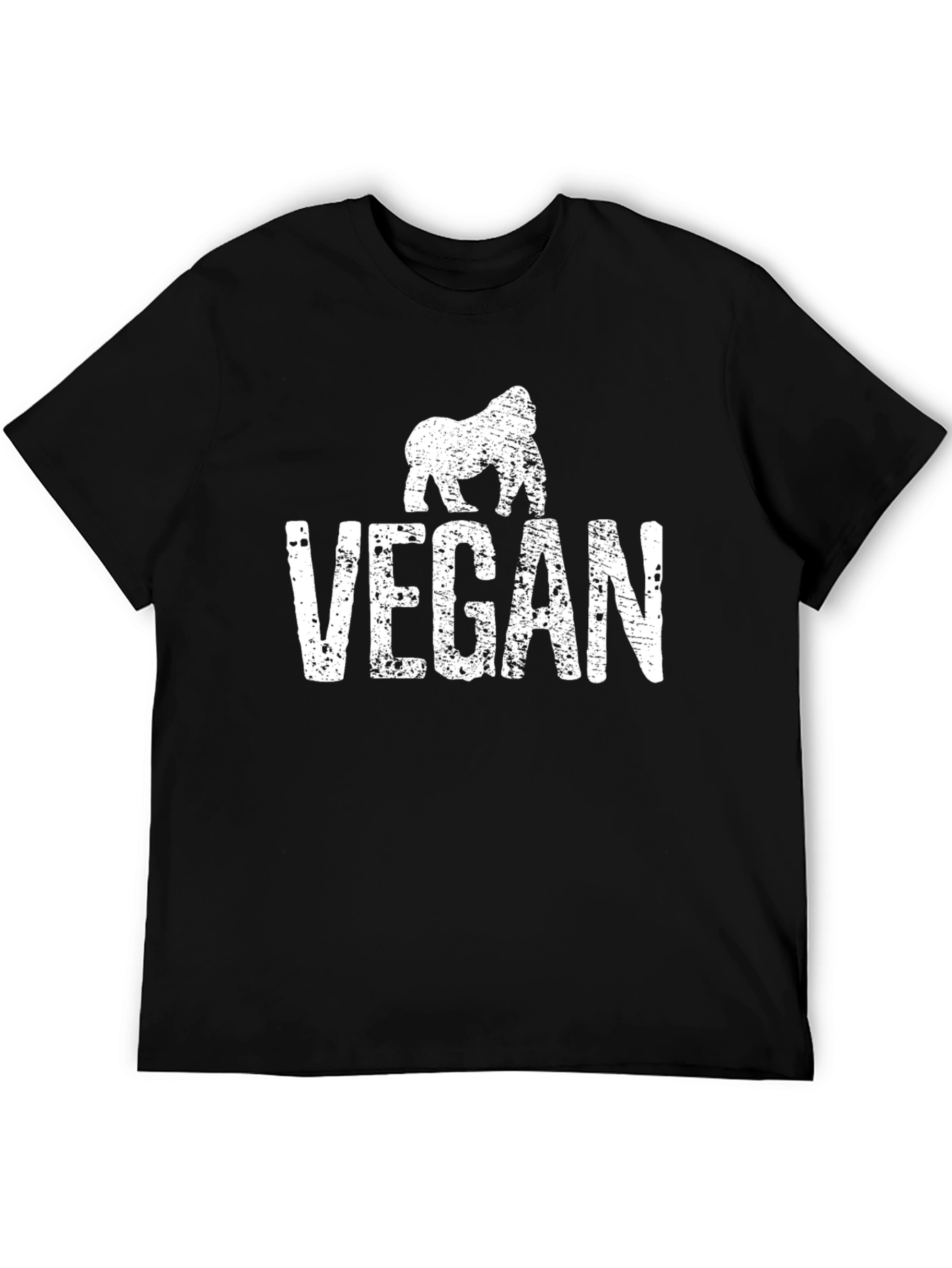 Vegan Gorilla Graphic Tee - Animal Lover Shirt
