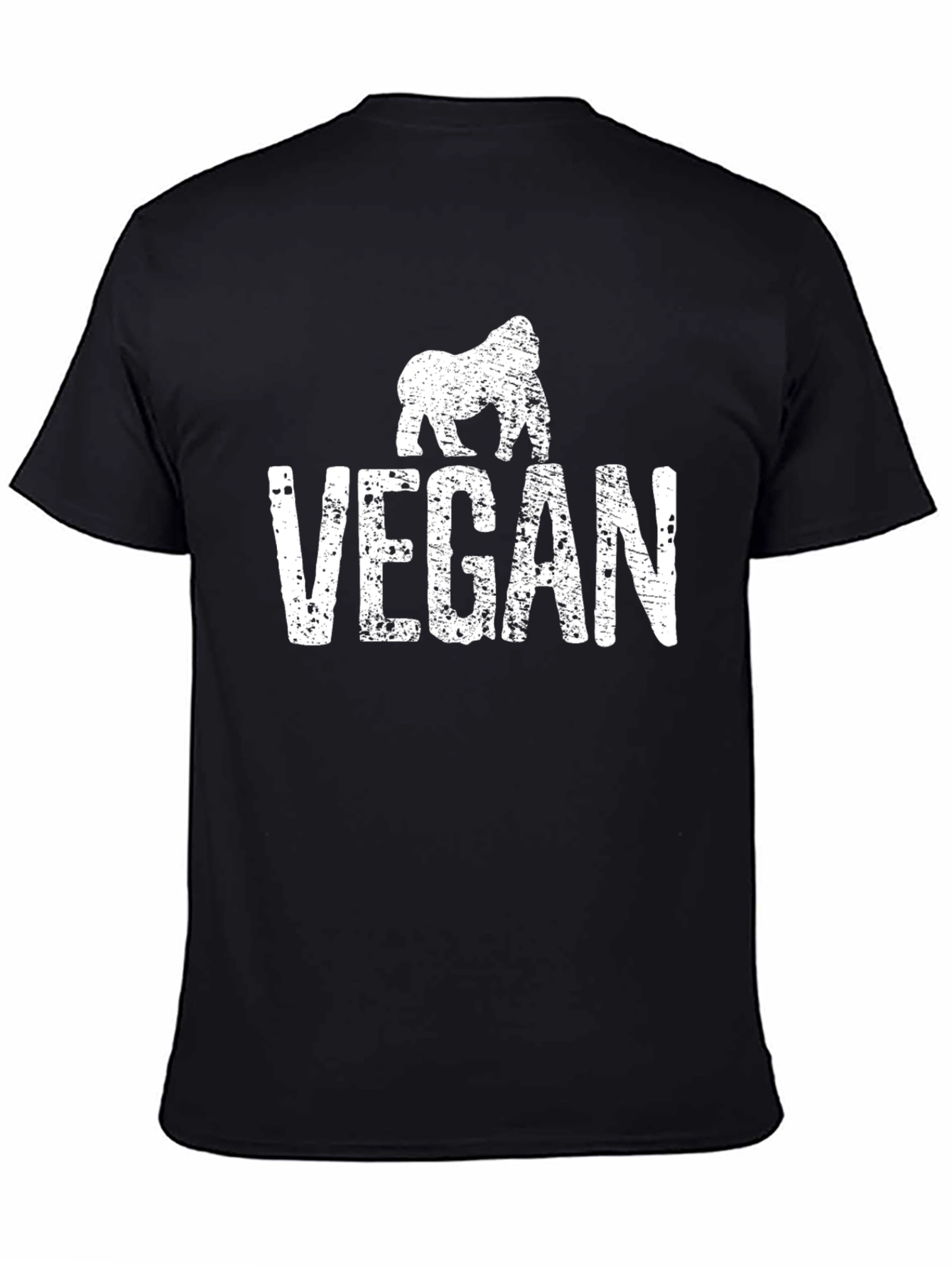 Vegan Gorilla Graphic Tee - Animal Lover Shirt