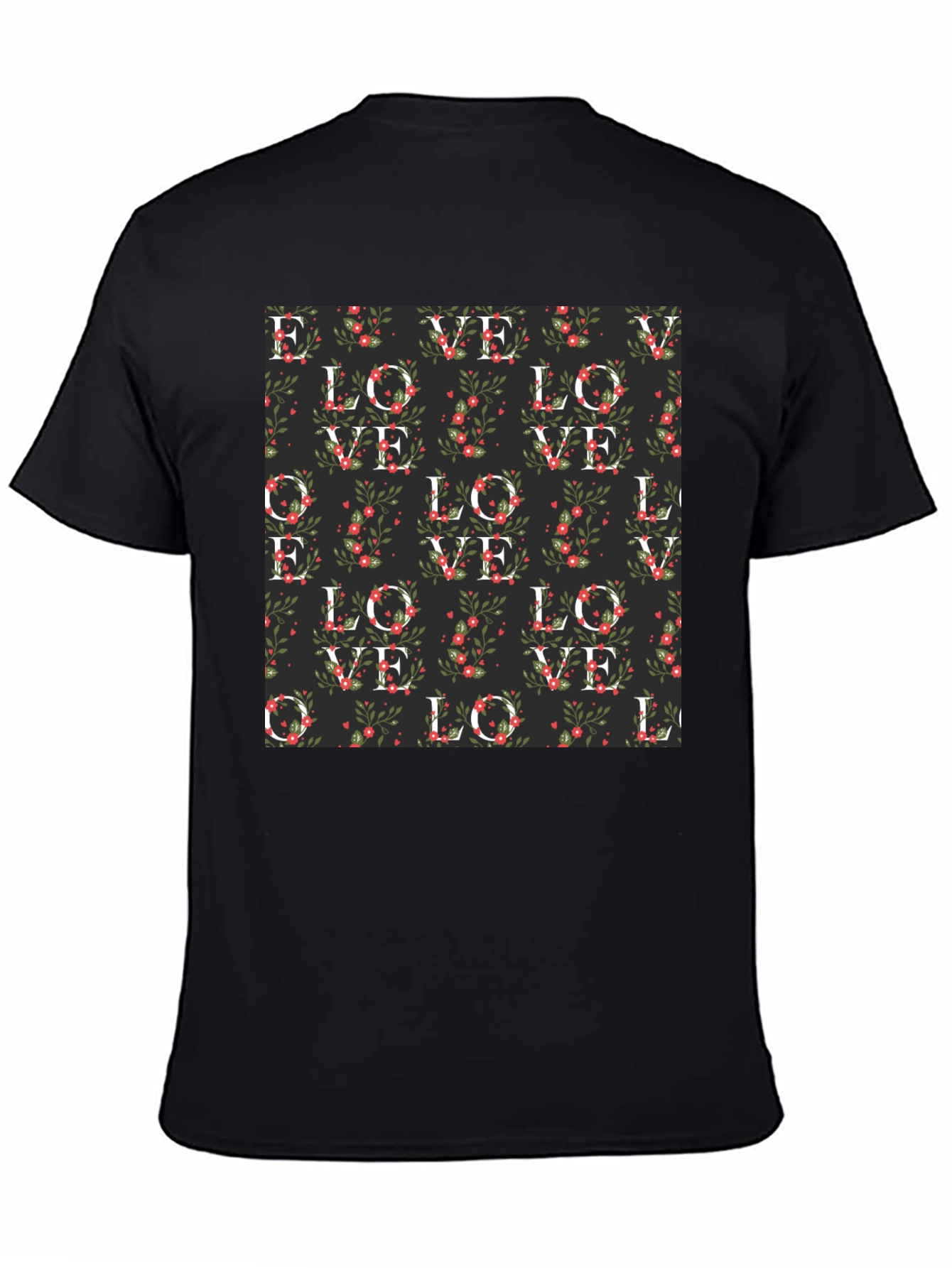 Floral Love Pattern T-Shirt
