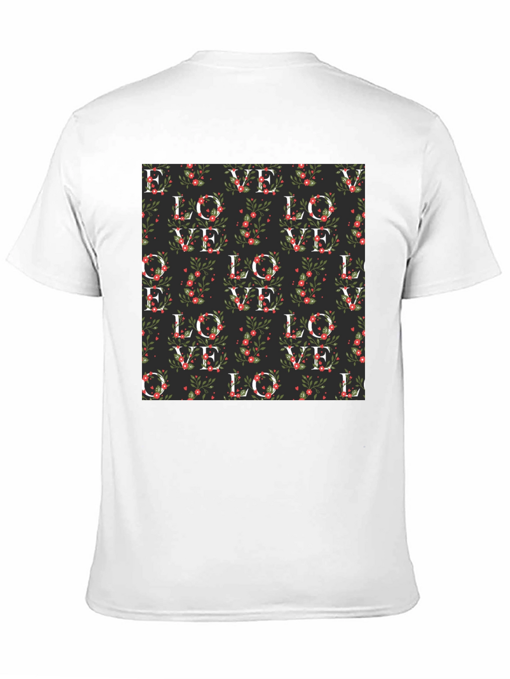 Floral Love Pattern T-Shirt