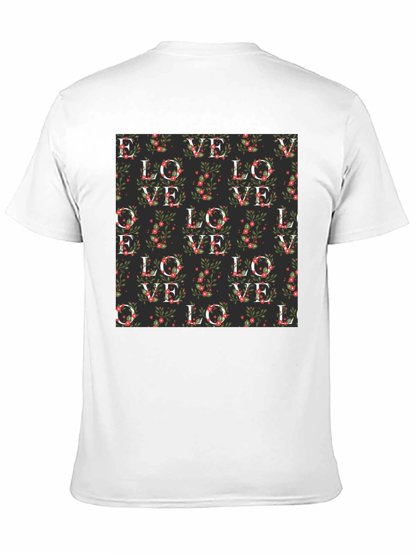 Floral Love Pattern T-Shirt