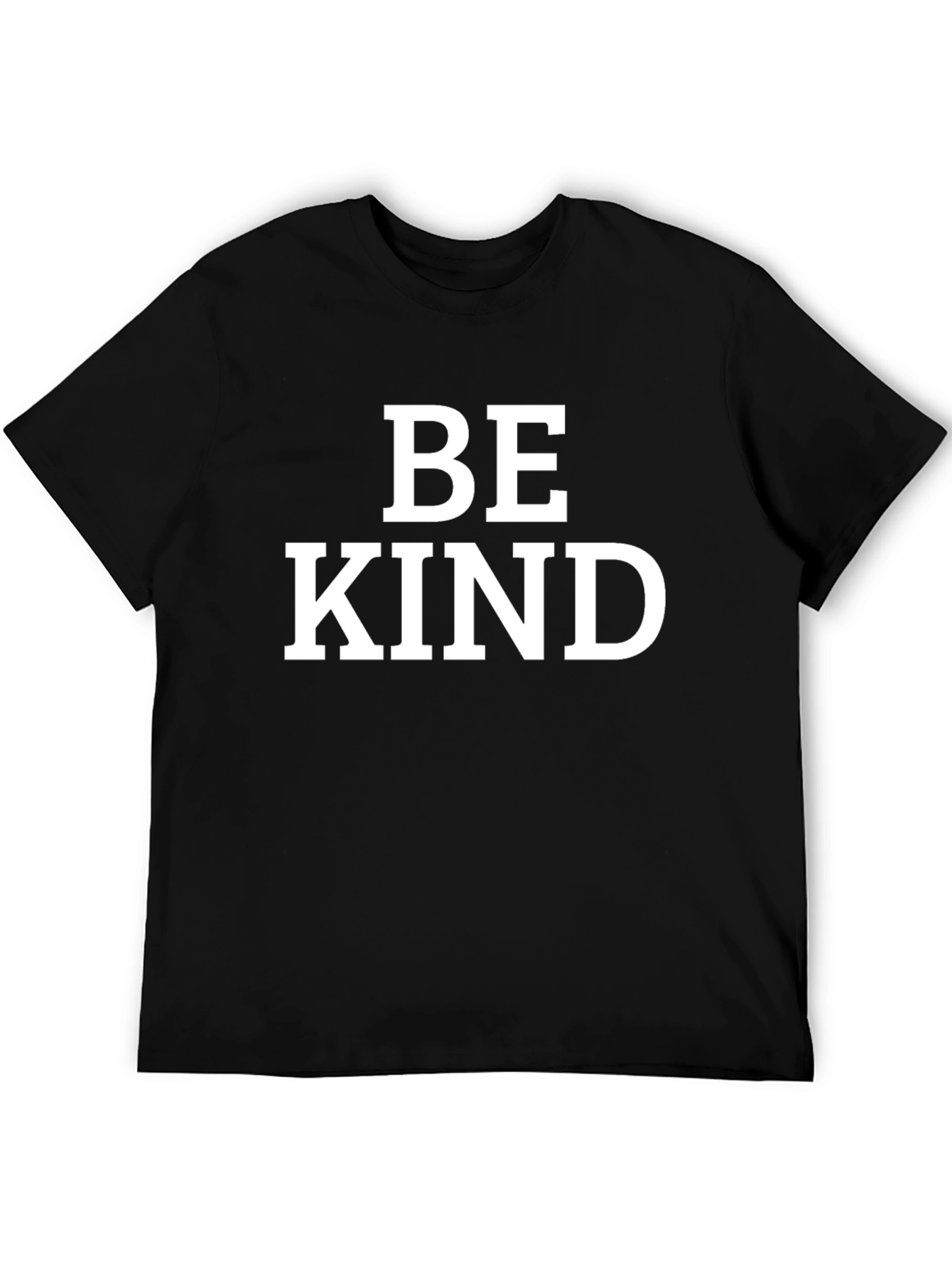 Be Kind Graphic Tee - Black Cotton T-Shirt
