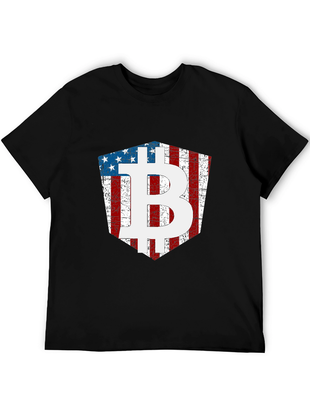 American Flag Bitcoin T-Shirt Crypto Tee