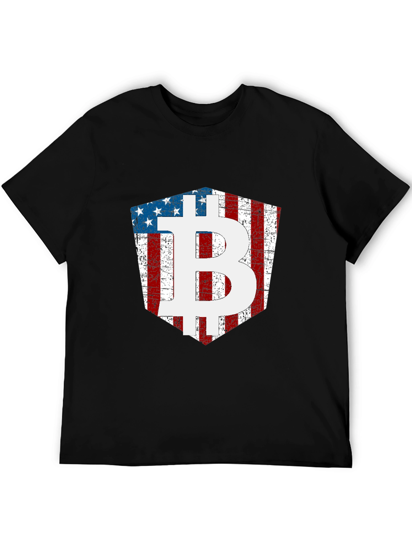 American Flag Bitcoin T-Shirt Crypto Tee