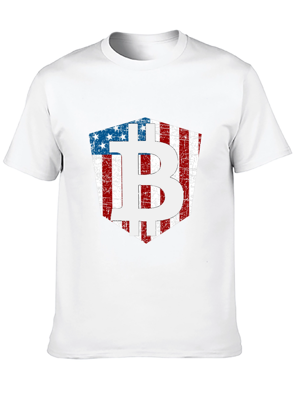 American Flag Bitcoin T-Shirt Crypto Tee