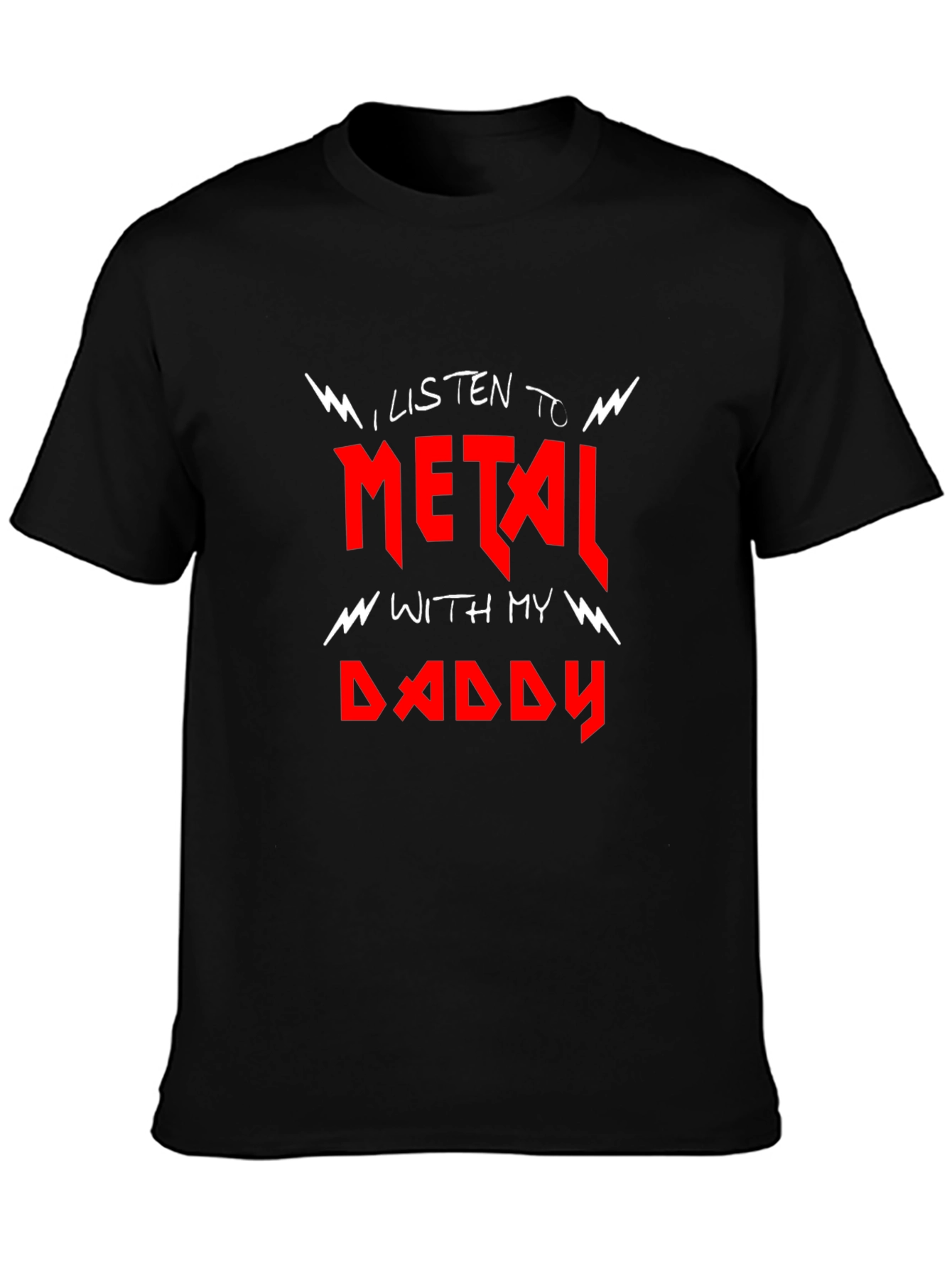 I Listen to Metal With My Daddy T-Shirt