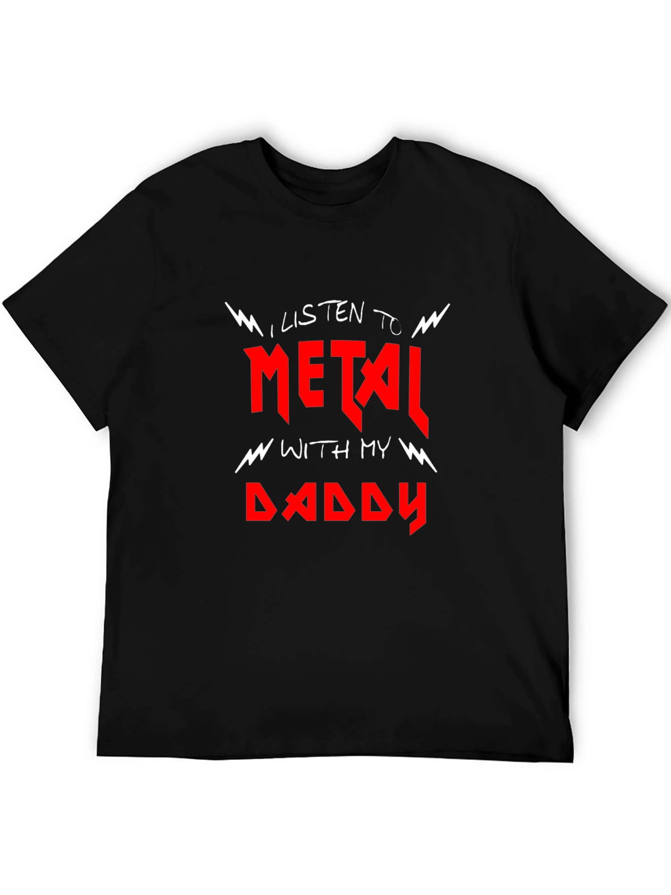 I Listen to Metal With My Daddy T-Shirt