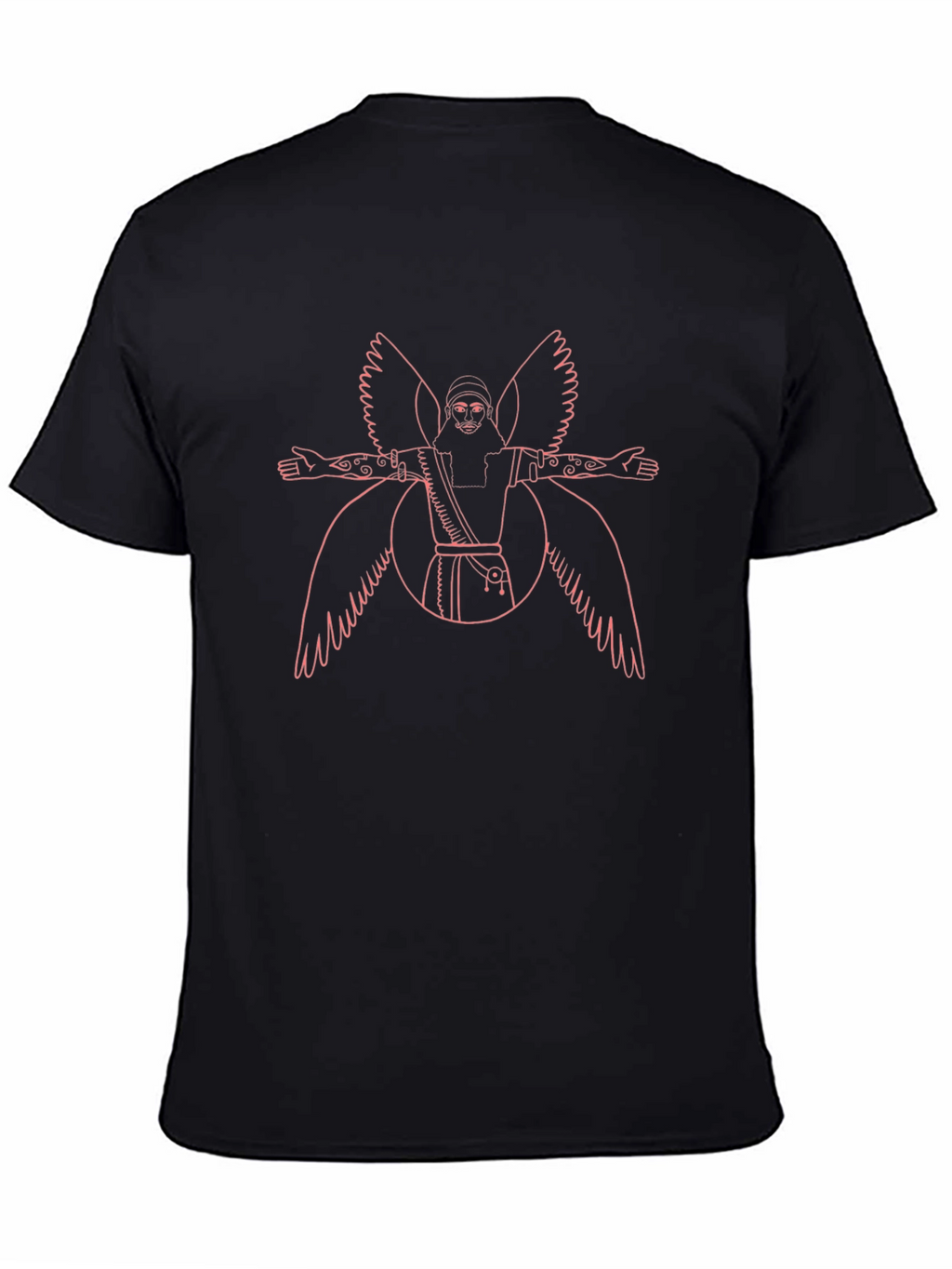 Winged Being Graphic T-Shirt - Black