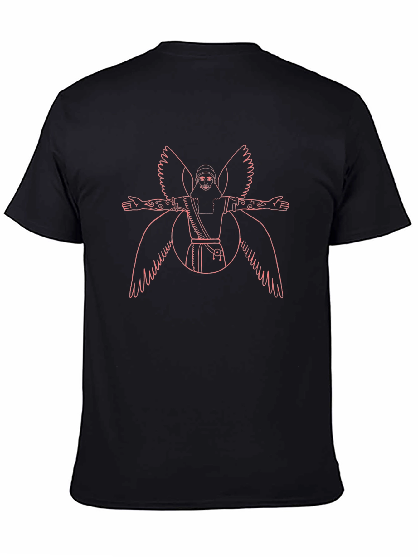 Winged Being Graphic T-Shirt - Black