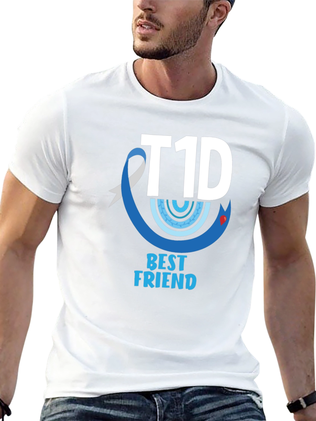 T1D Best Friend Black T-Shirt