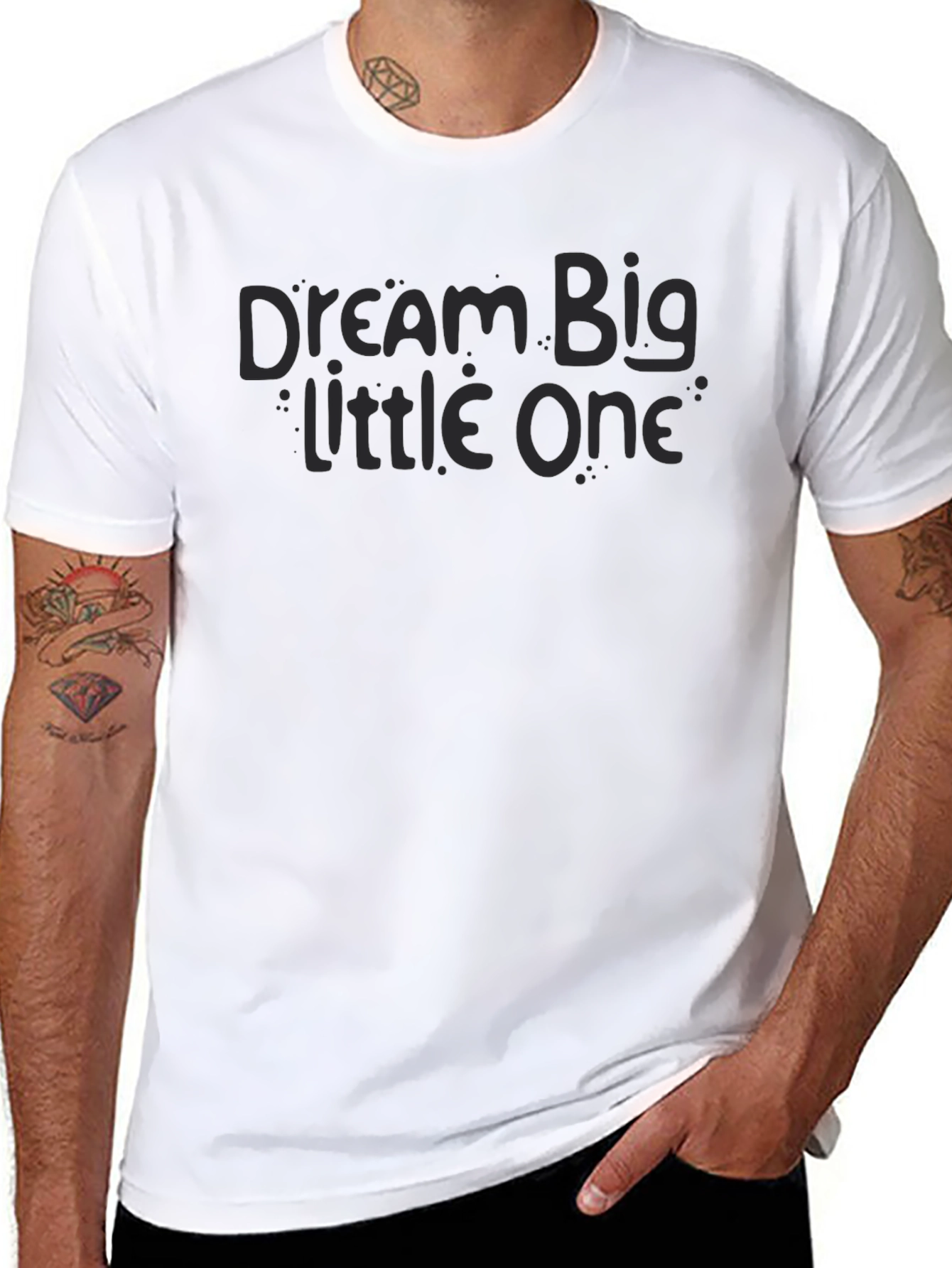 Dream Big Little One Black T-Shirt