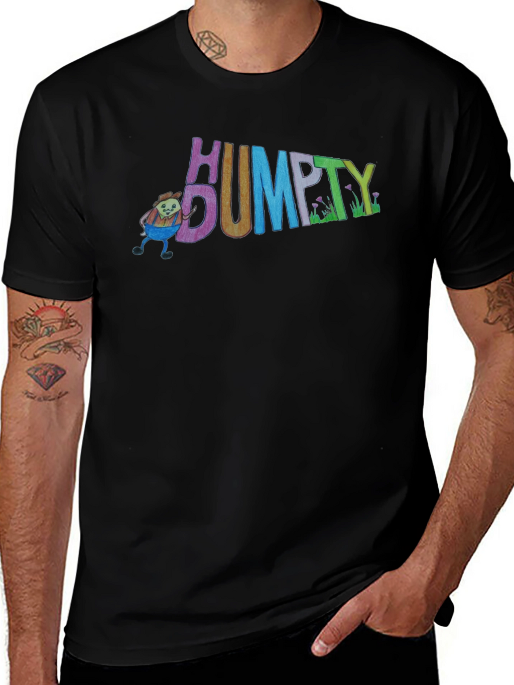 Humpty Colorful Graphic T-Shirt