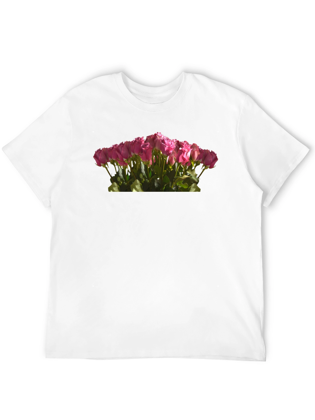 Roses Bouquet Black T-Shirt