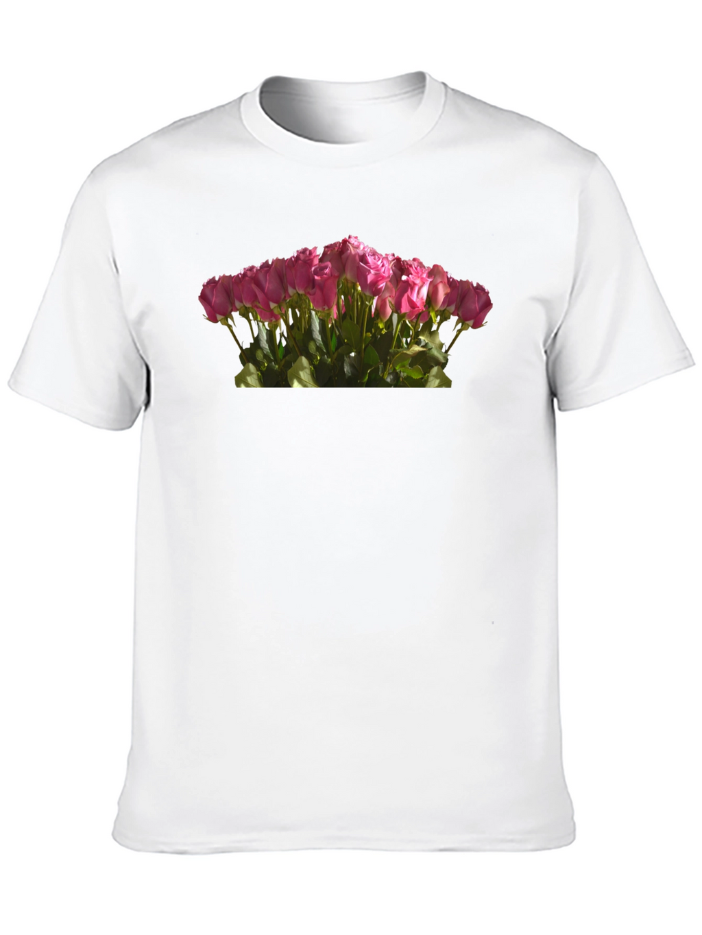 Roses Bouquet Black T-Shirt
