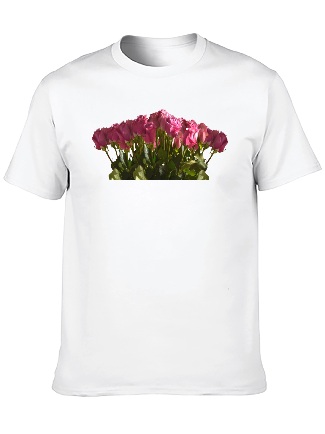 Roses Bouquet Black T-Shirt