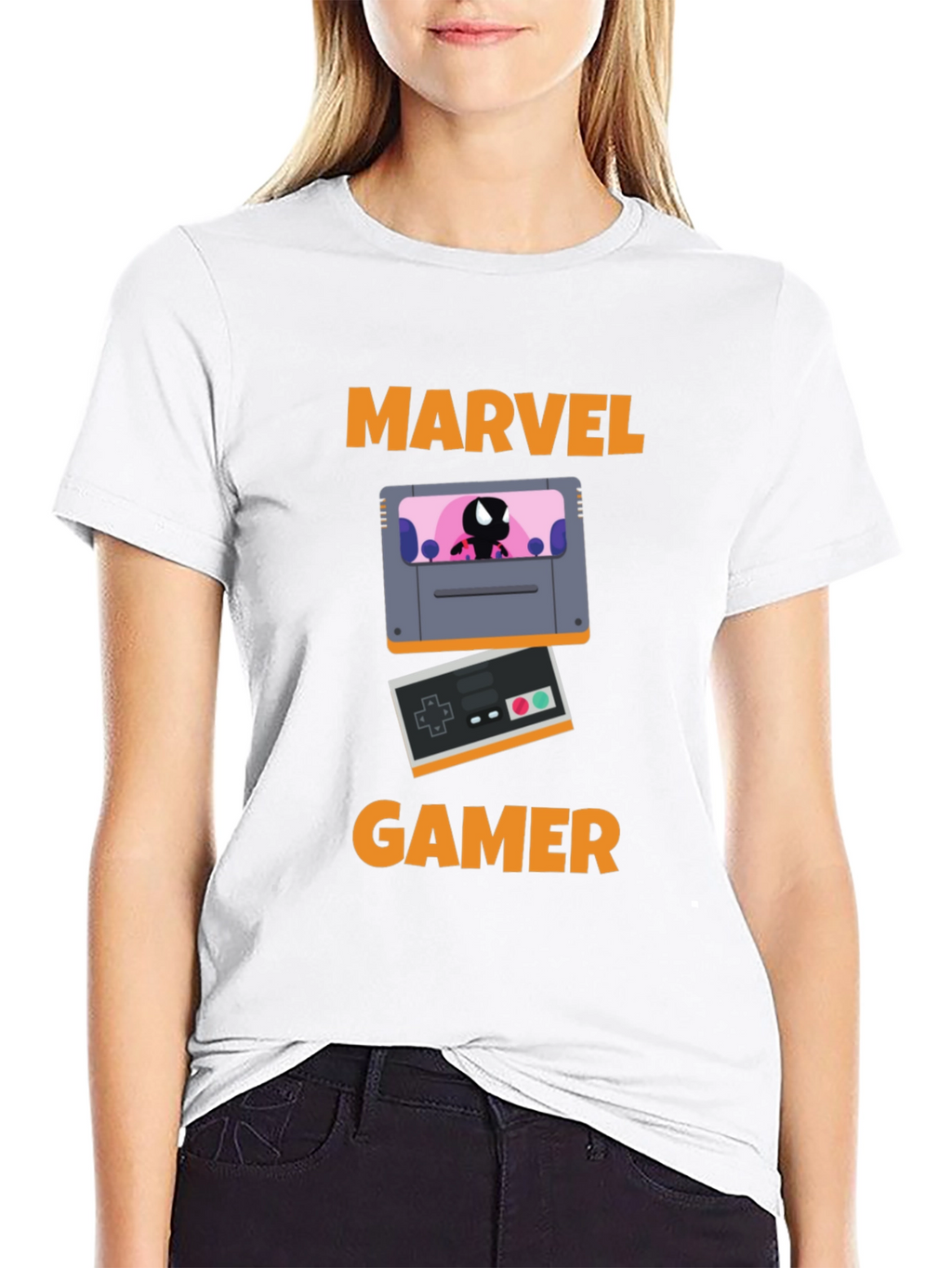 Marvel Gamer T-Shirt - Retro Gaming Style